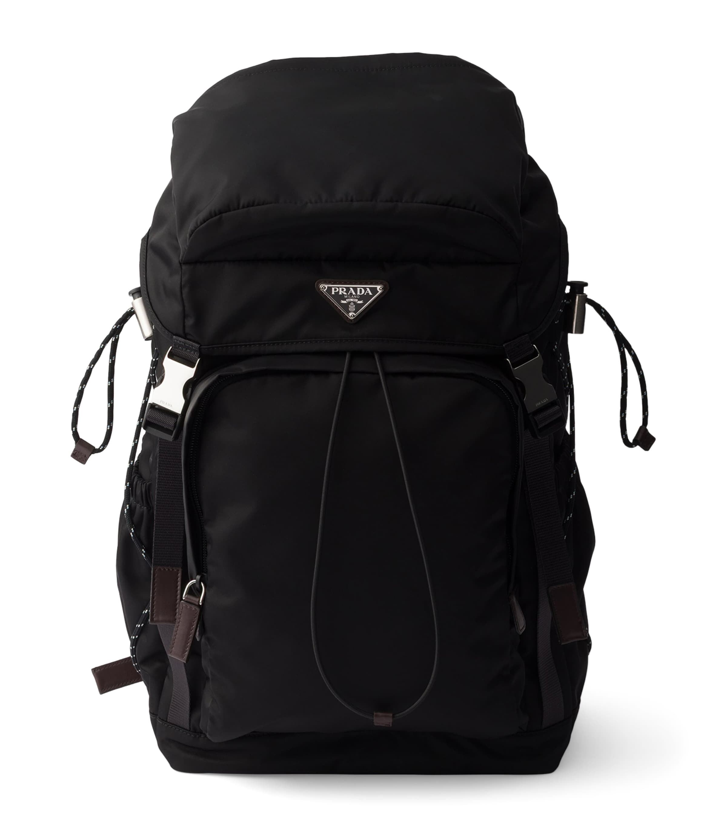 Re-Nylon and Leather Backpack