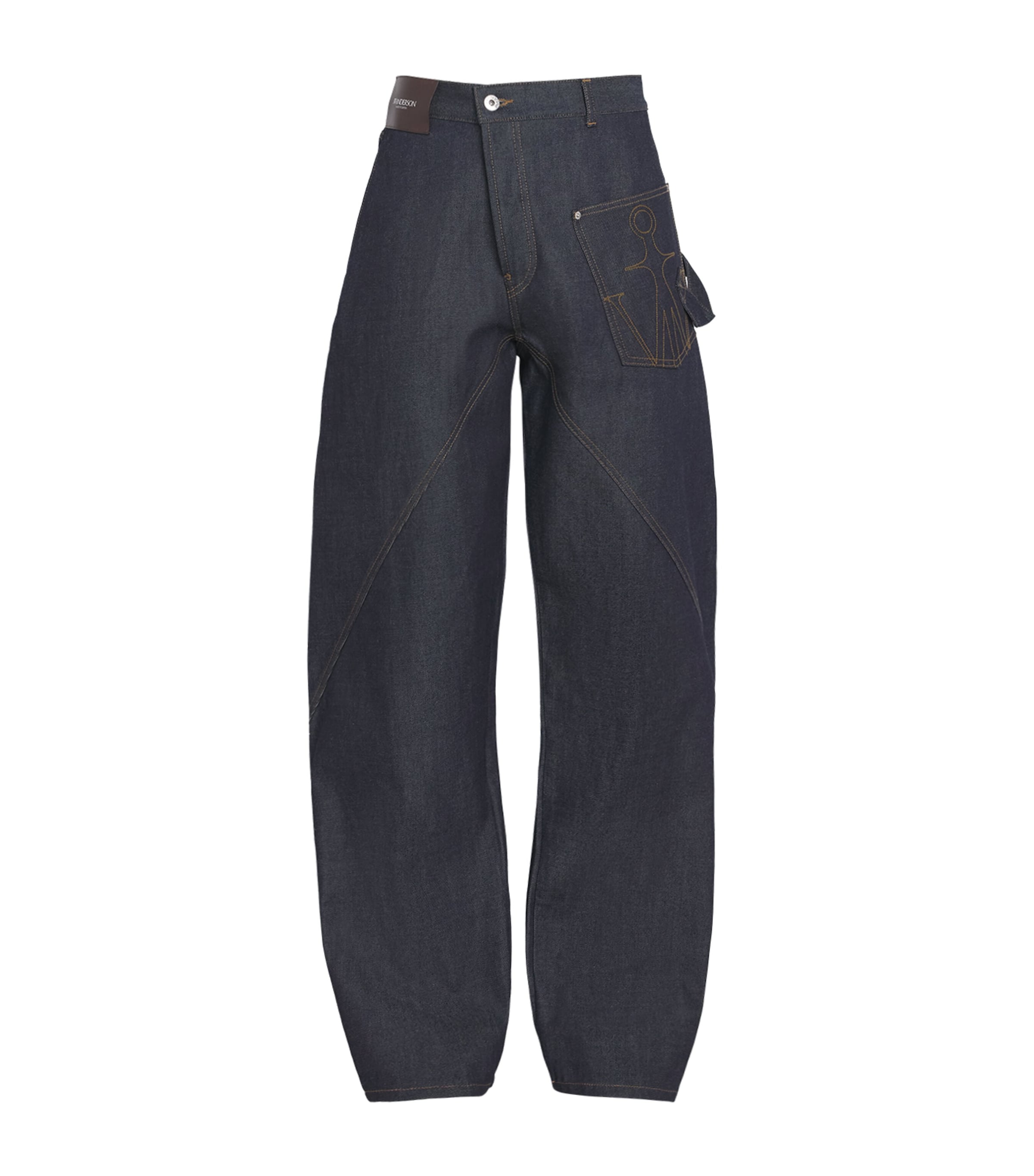 Twisted Wide-Leg Jeans