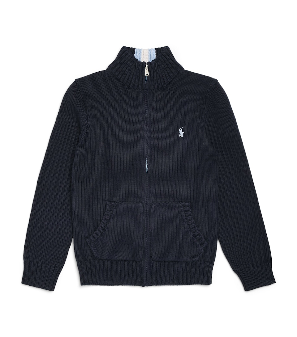 Ralph Lauren Kids Cotton Zip-Up Cardigan (6-14 Years) Rl