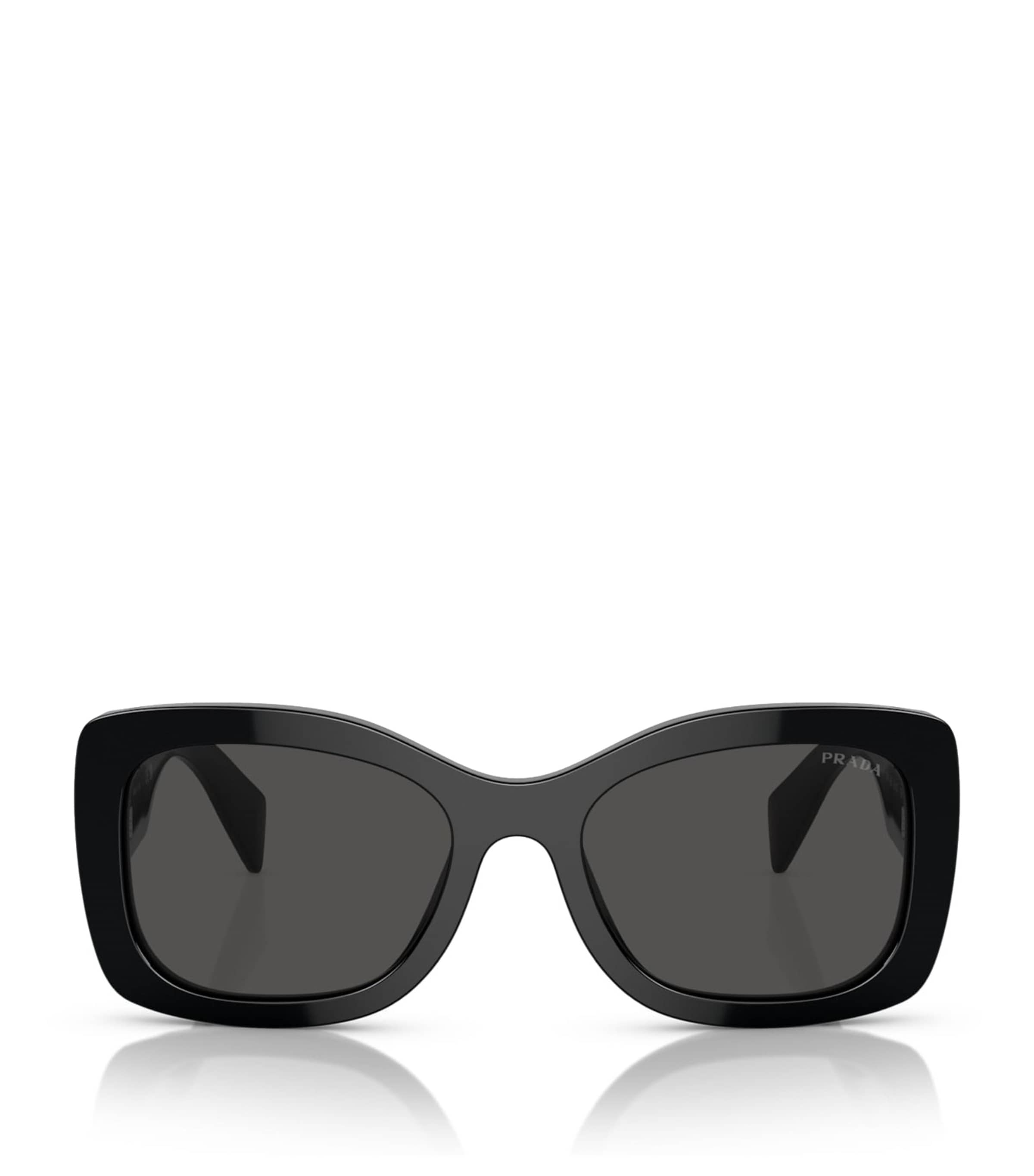Prada Acetate Geometric Sunglasses