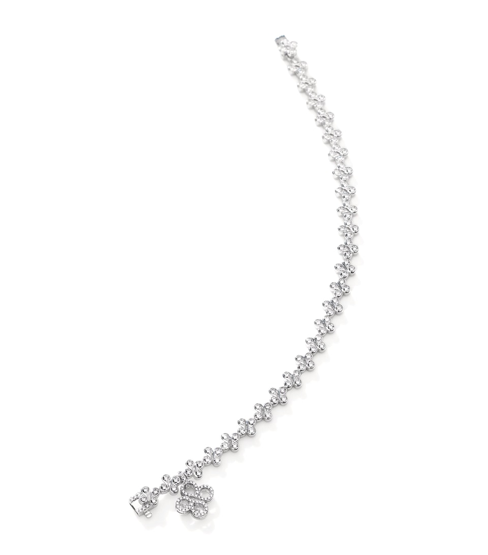 Boodles White Gold and Diamond Be Boodles Bracelet Silver