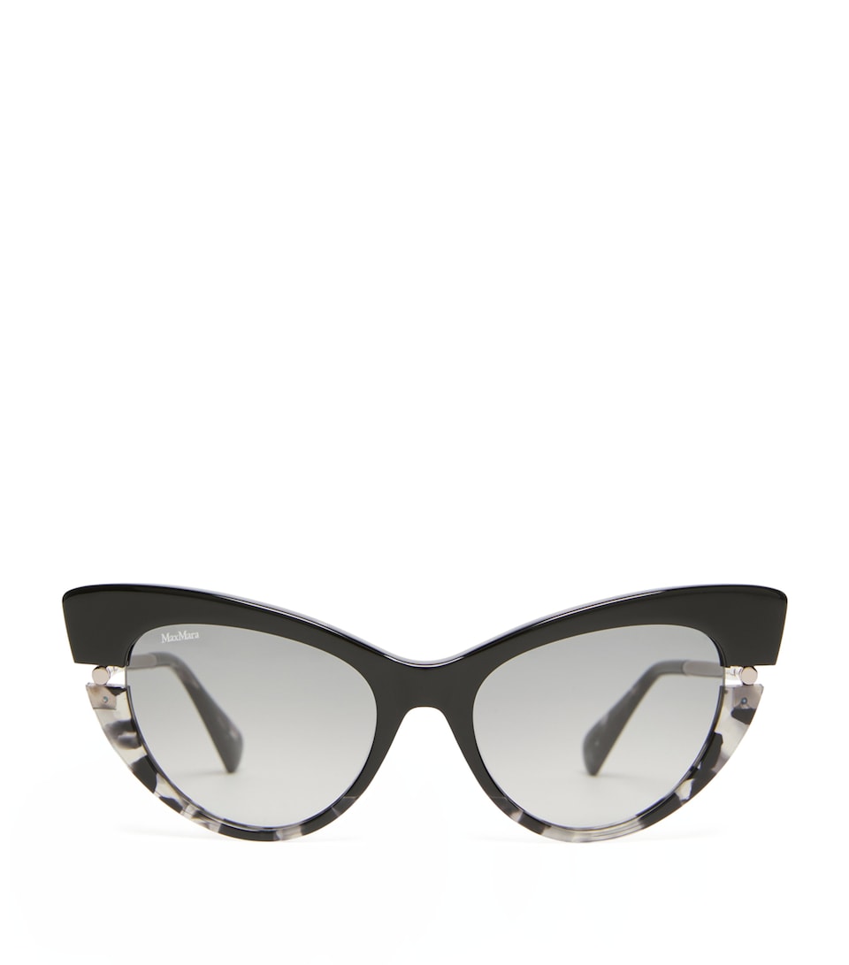 Max Mara Speckled Cat Eye Sunglasses Black
