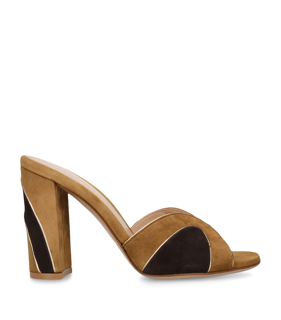 Suede Heeled Mules 95