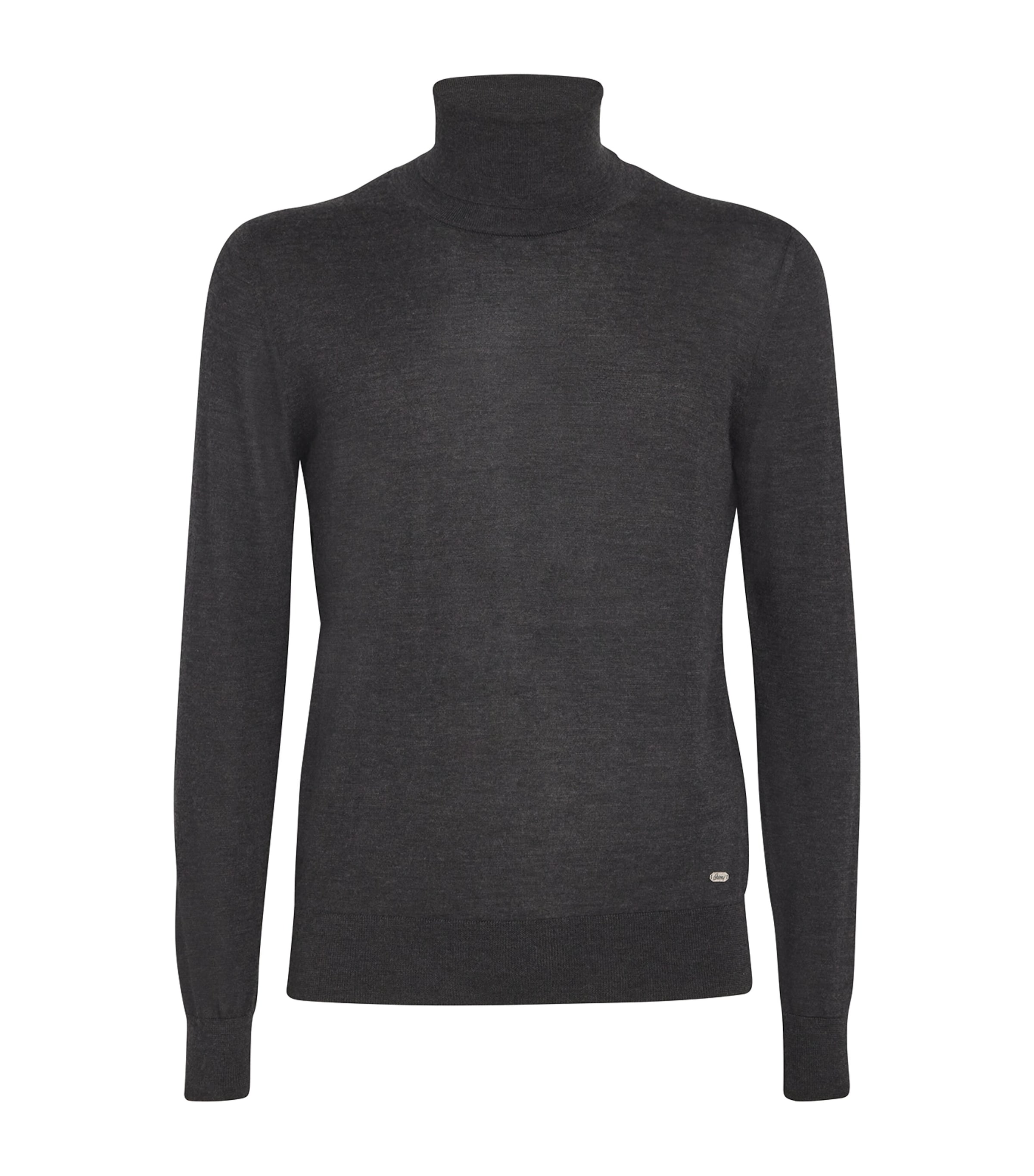 Brioni Mens Cashmere-Silk Rollneck Sweater