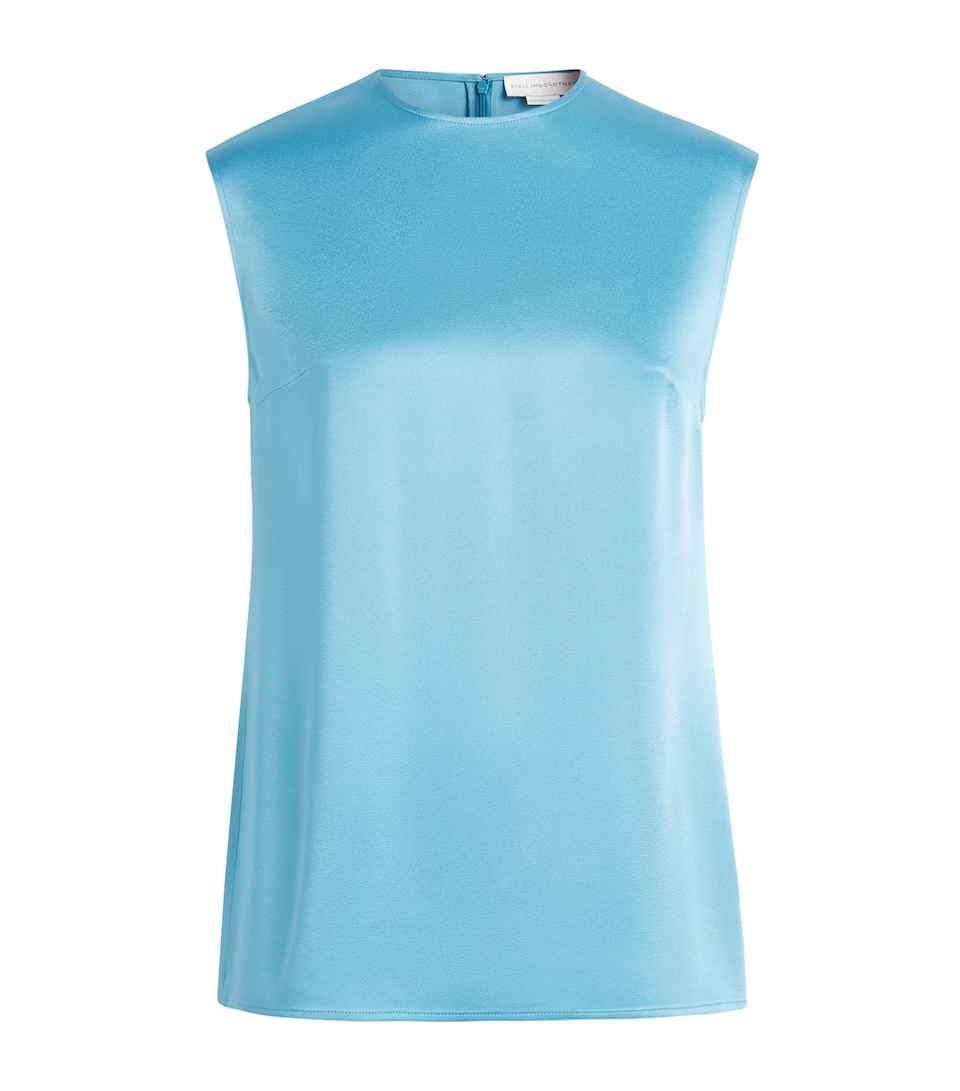 Satin Sleeveless Blouse