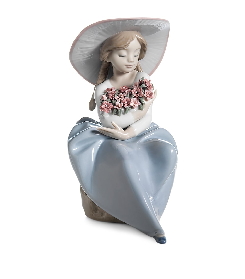 Lladró Fragrant Bouquet Girl Figurine