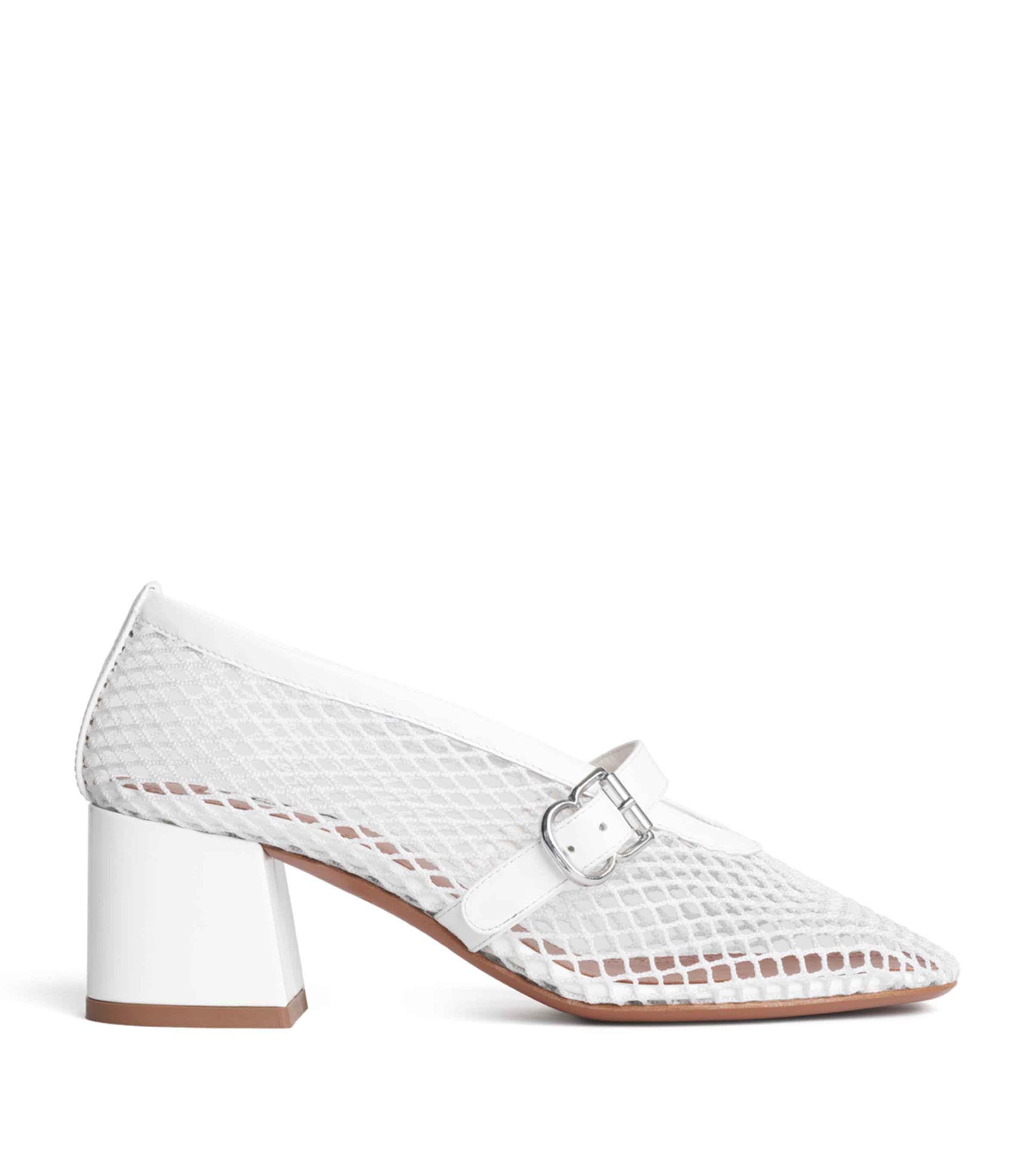 Alaïa Mesh Babies Pumps 55 Optical White