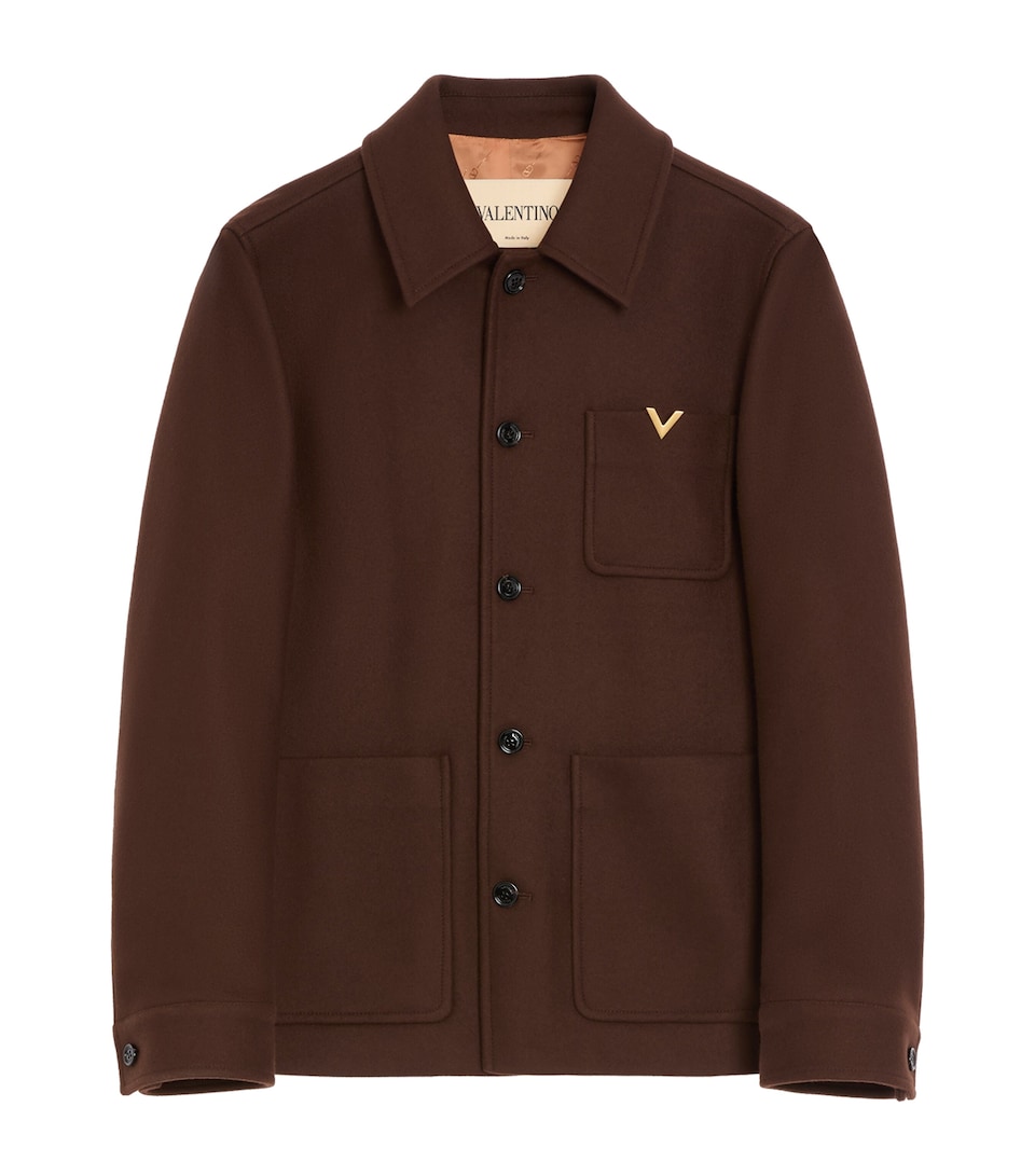 Valentino Mens Wool VGold Jacket