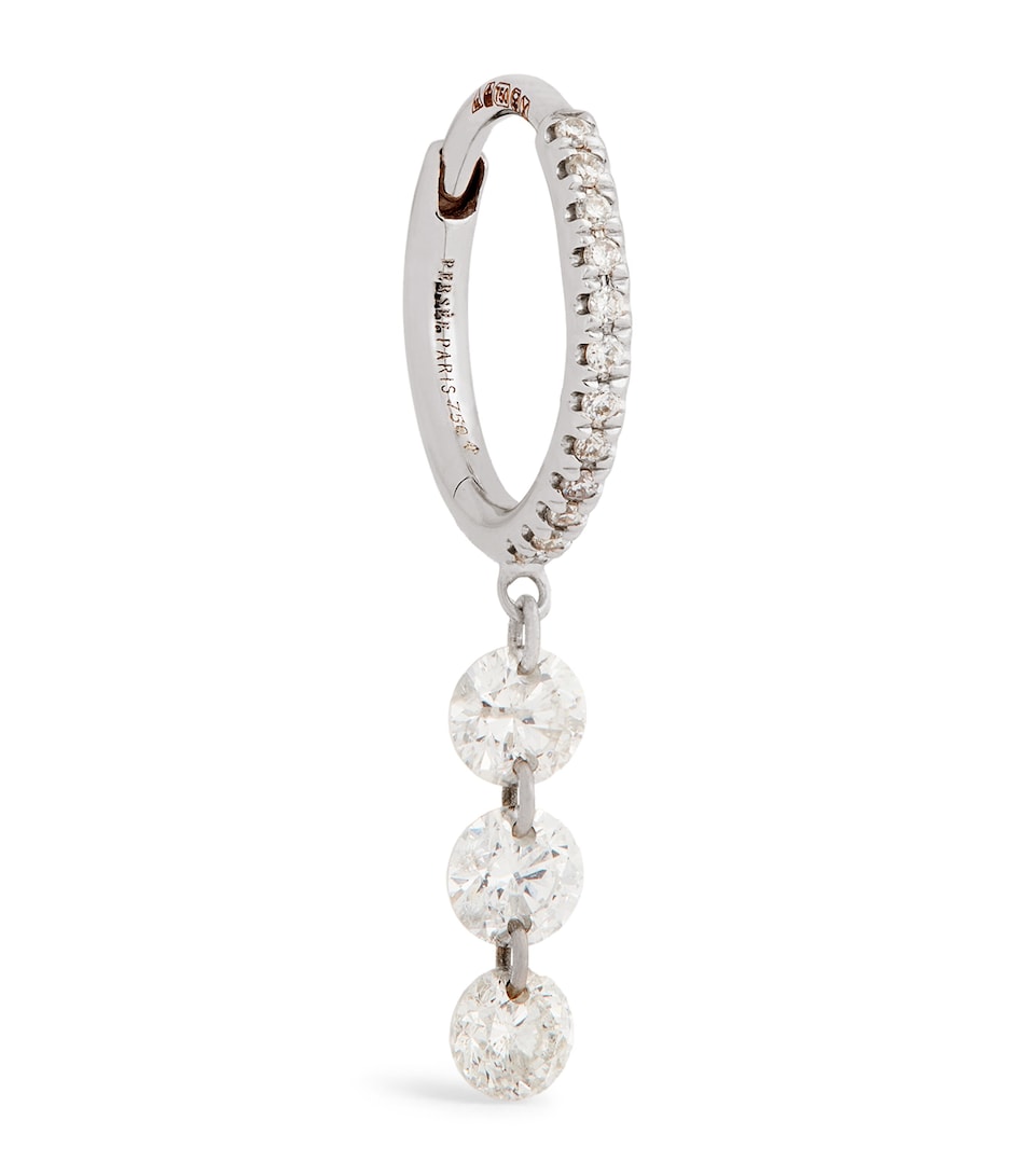 Persée White Gold and Diamond Danaé Single Hoop Earring White Gold
