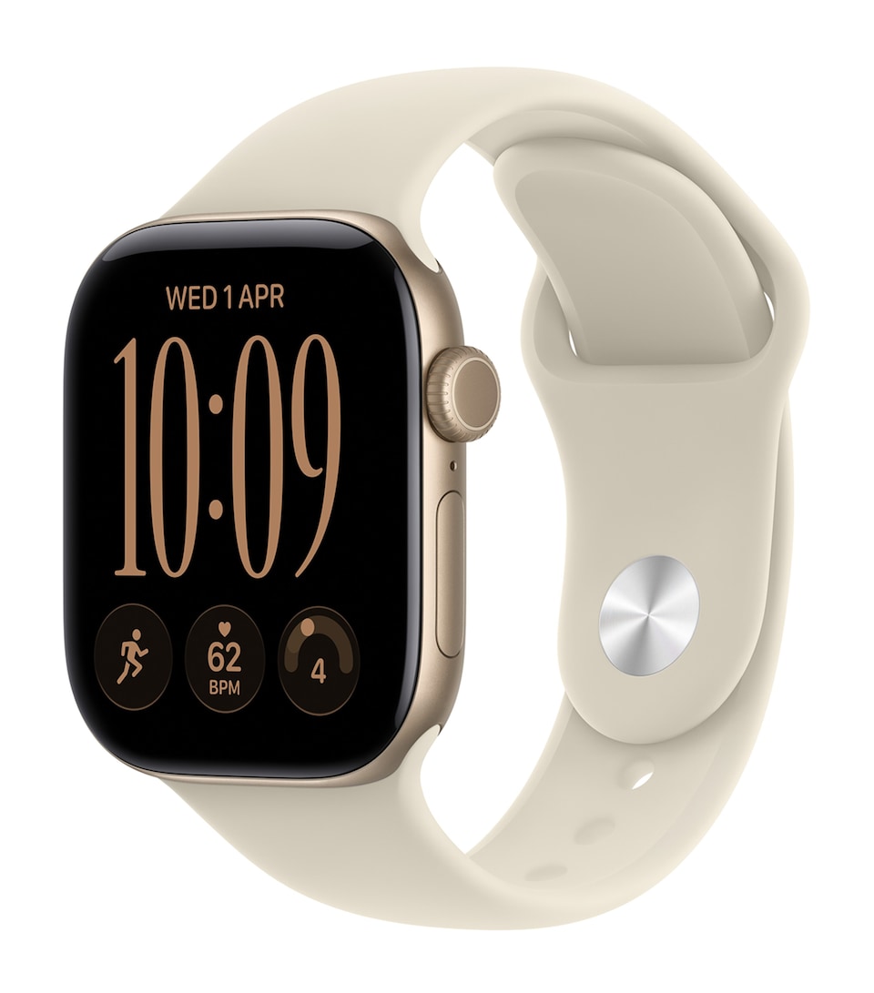 Apple Apple Watch Series 12 GPS – Light Gold Aluminium with Sand Sport Band, 42mm, Small/Medium Light Gold