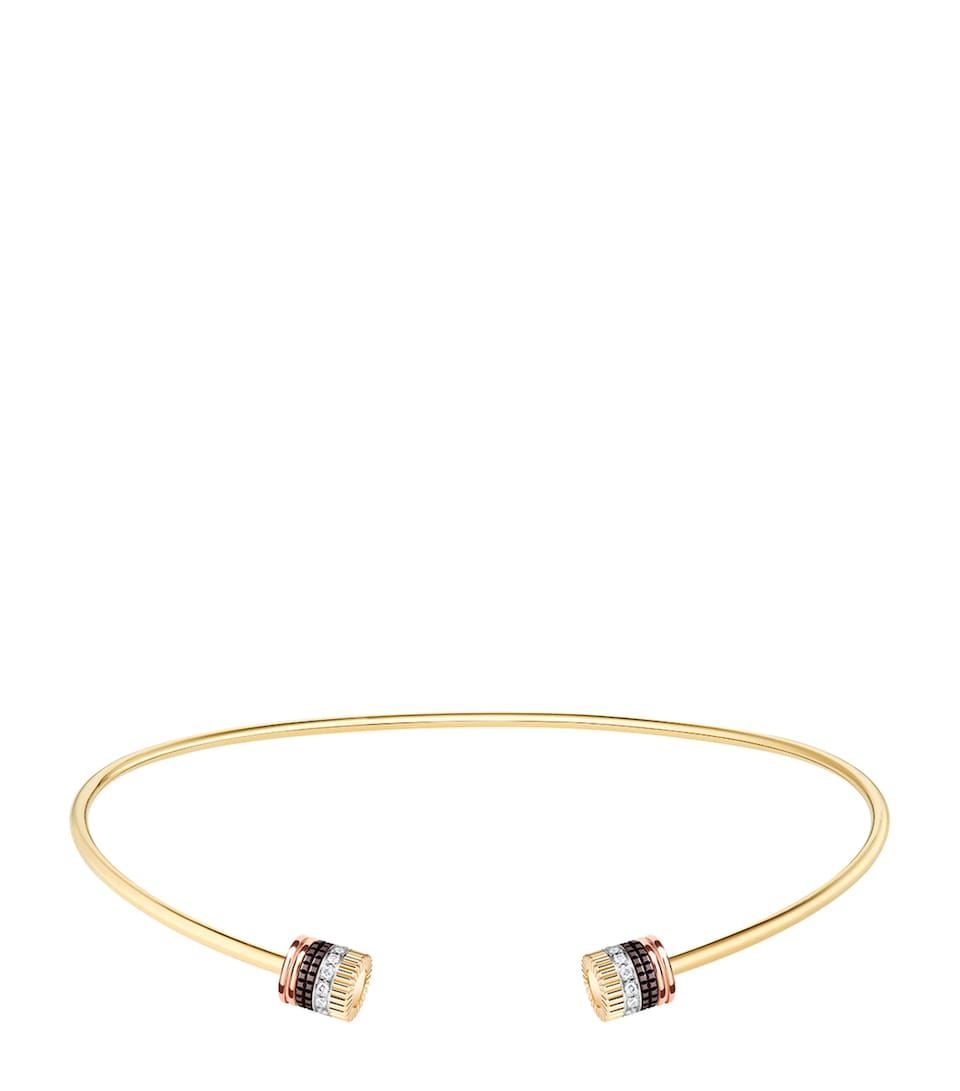 Yellow Gold and Diamond Quatre Classique Open Necklace