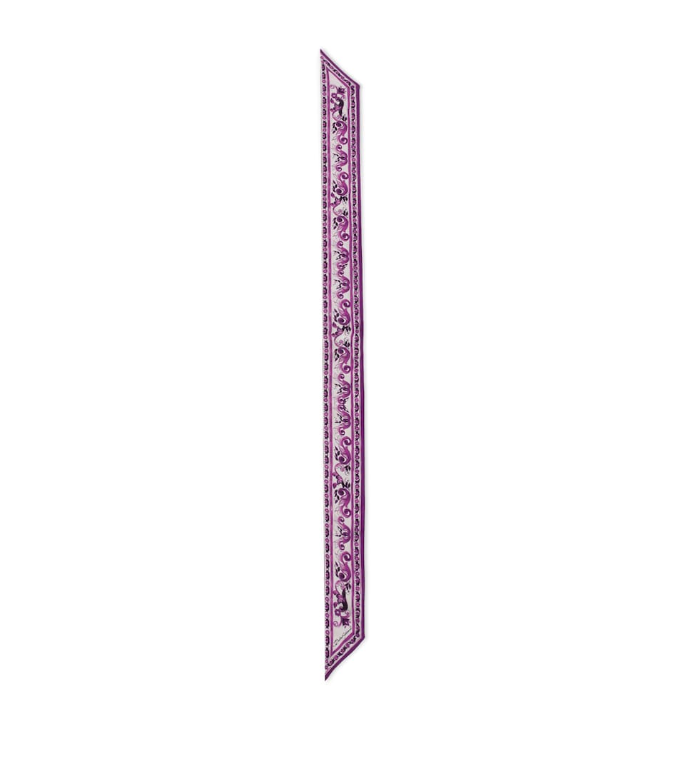 Silk Majolica Print Scarf