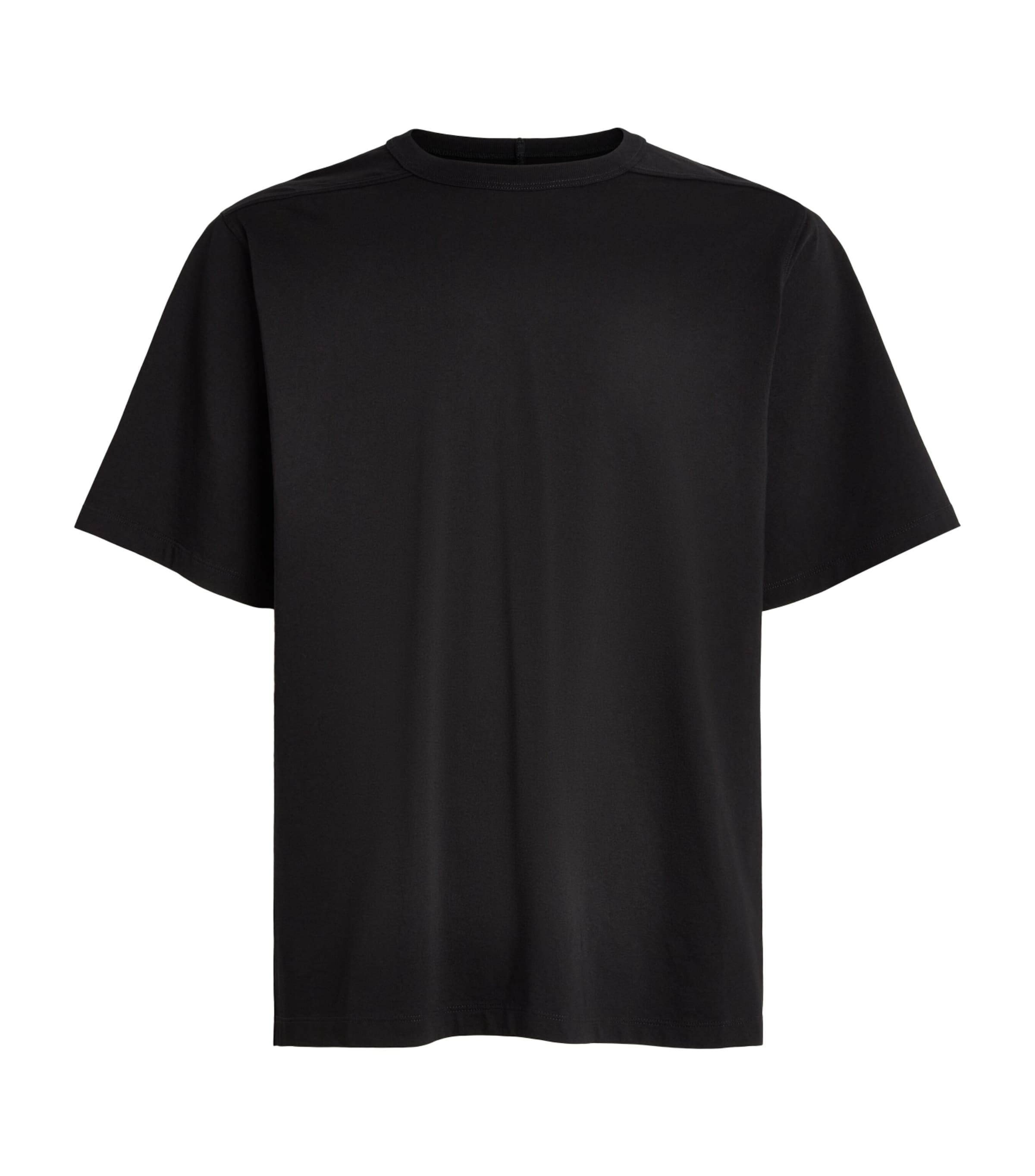 Rick Owens Mens Cotton Jersey Brad T-Shirt Black