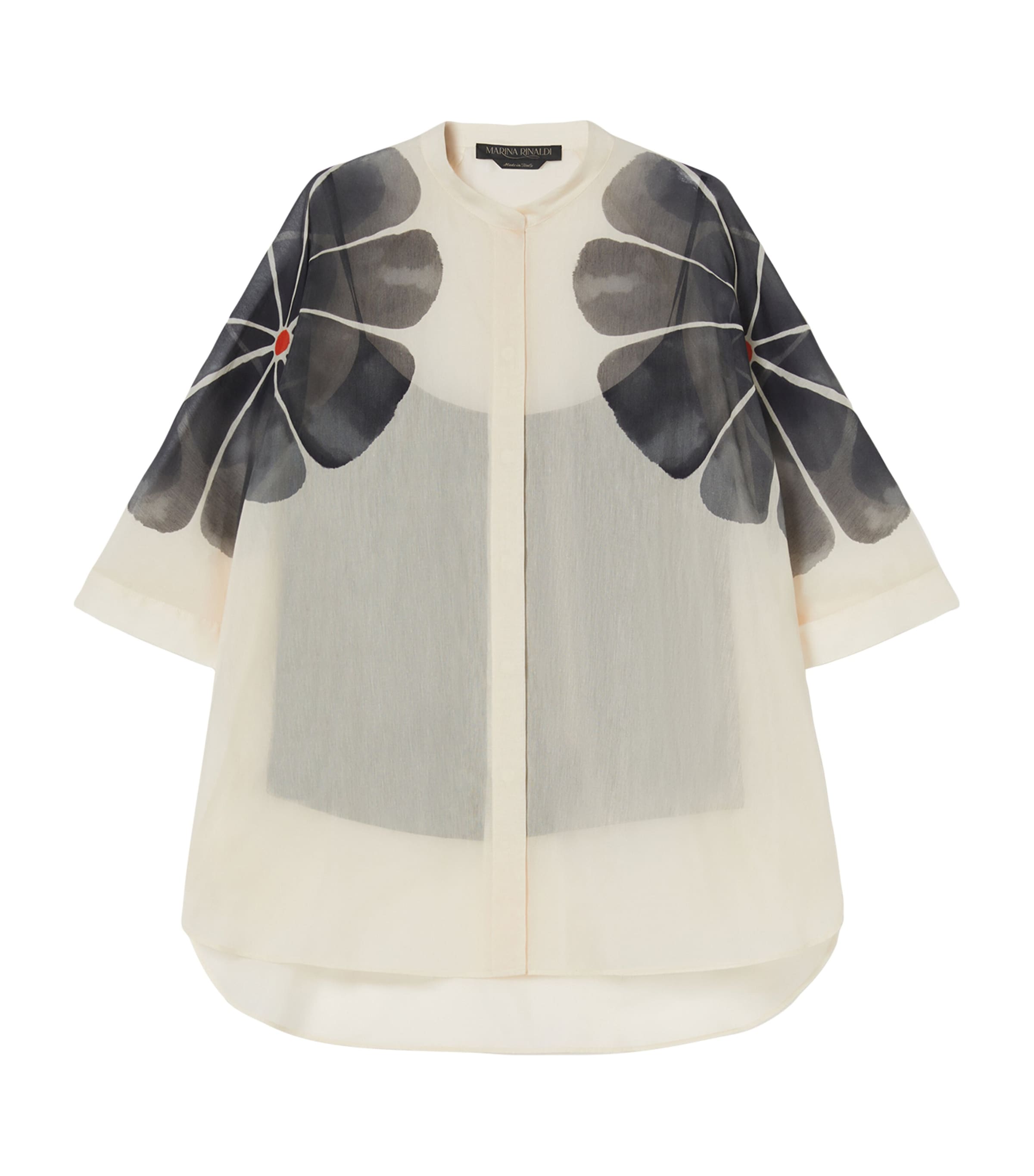 x Maccapani Cotton-Silk Daisy Blouse