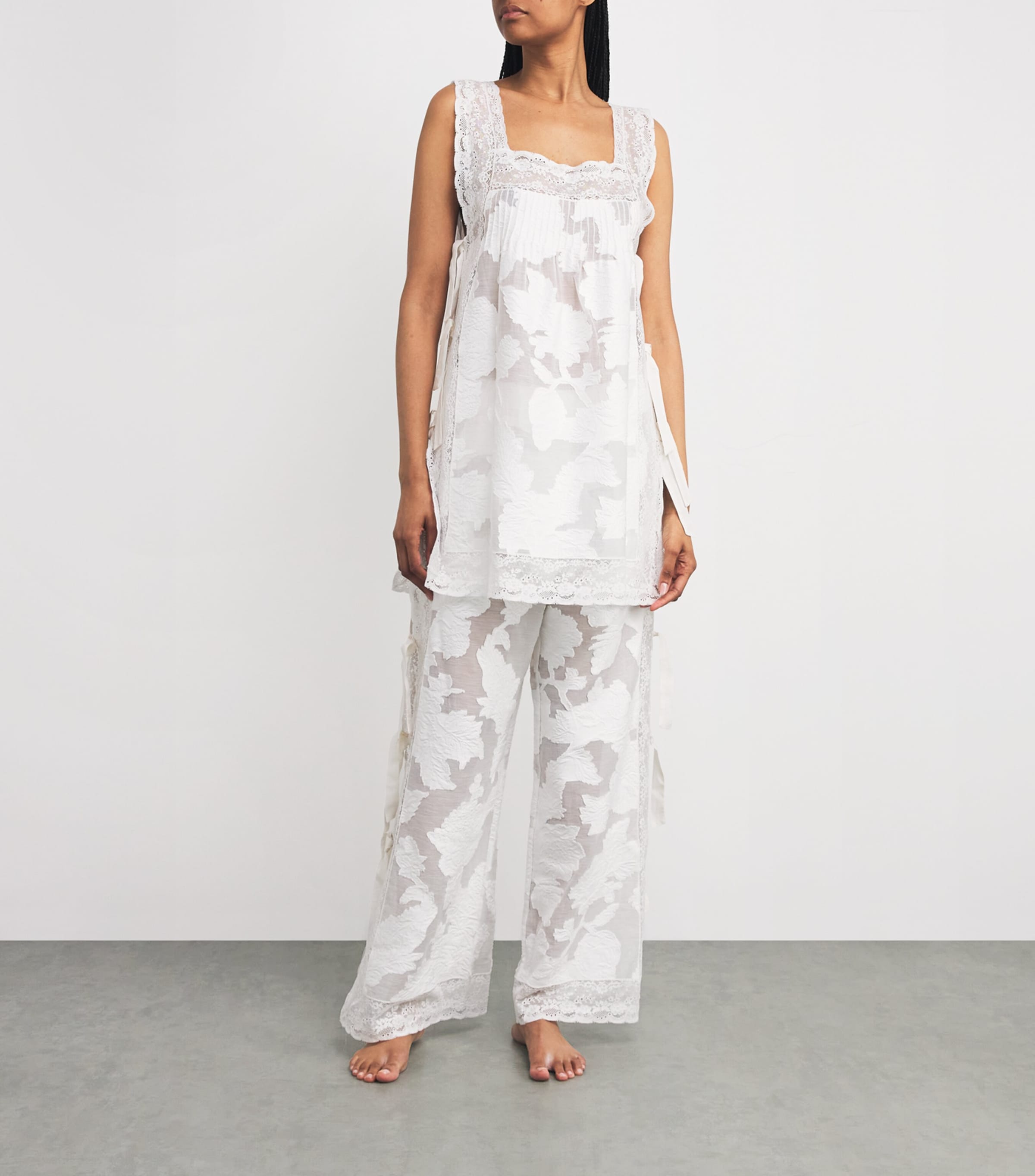 Lace-Trim Fiocchini Top