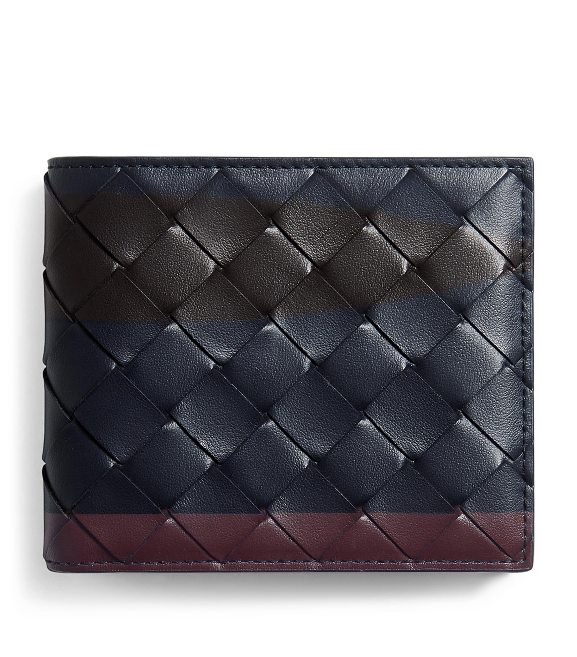 Bottega Veneta Leather Intrecciato Bifold Wallet