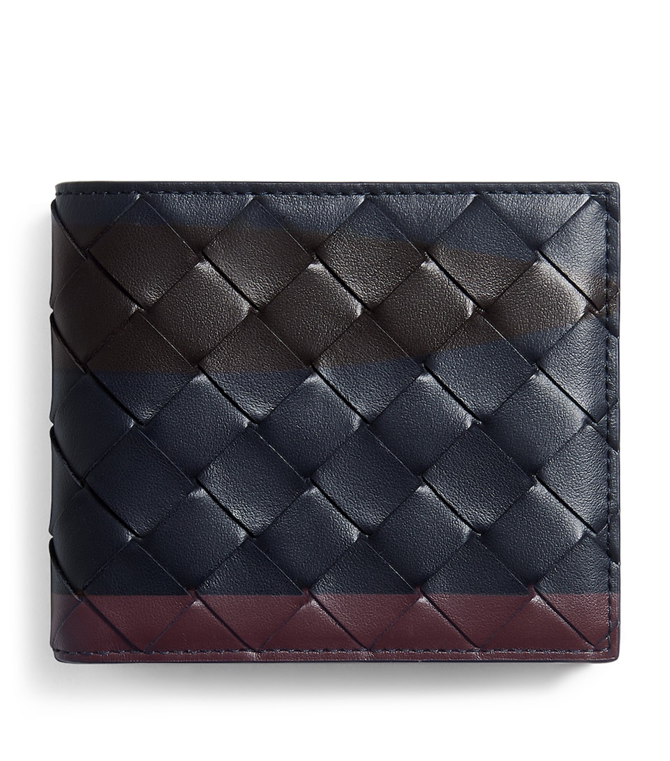 Bottega Veneta Leather Intrecciato Bifold Wallet