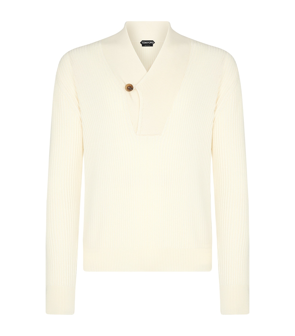 Wool-Silk Ribbed Sweater