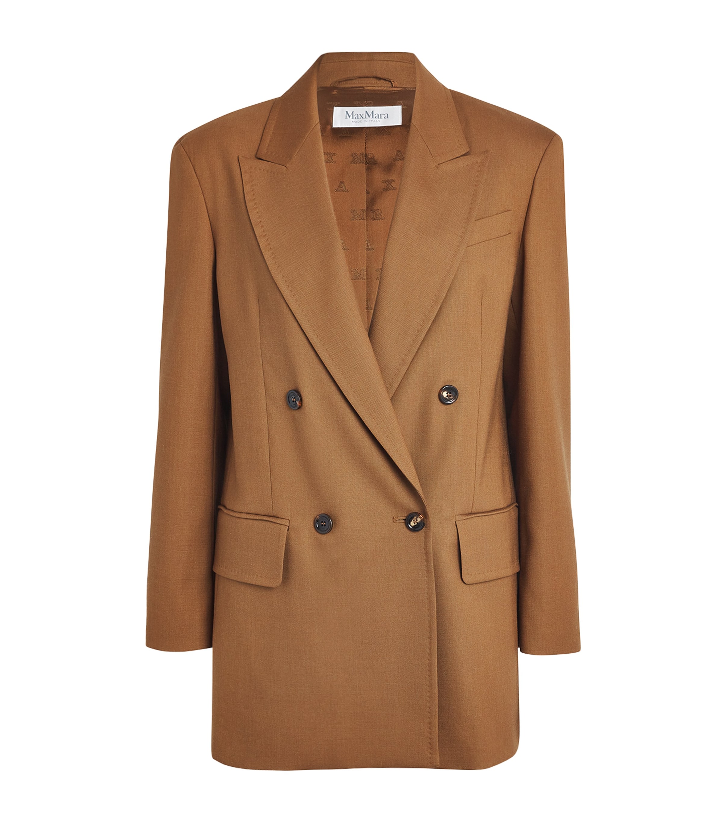 人気【MAXMARA】Double-breasted camel blazer ジャケット Max Mara Camel Hair Double-Breasted Blazer | Harrods SA