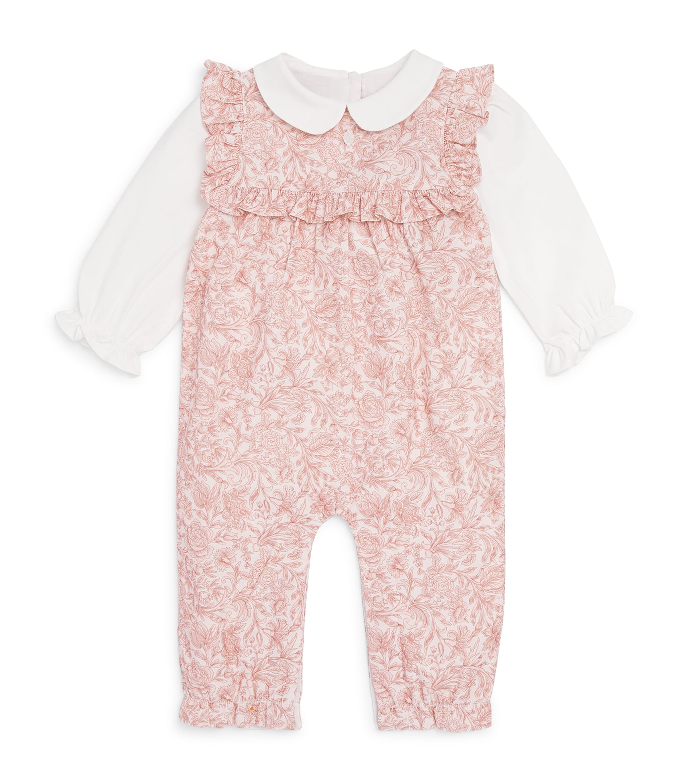 Patachou Cotton Floral Playsuit (0-24 Months) Liberty Rose