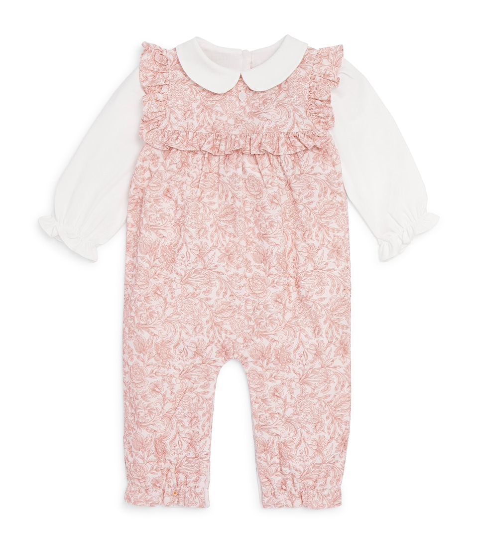 Patachou Cotton Floral Playsuit (0-24 Months) Liberty Rose