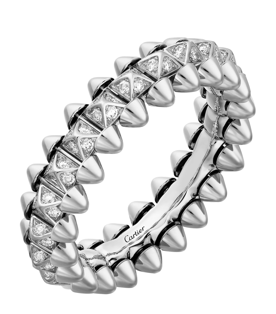 Small White Gold and Diamond Clash de Cartier Ring
