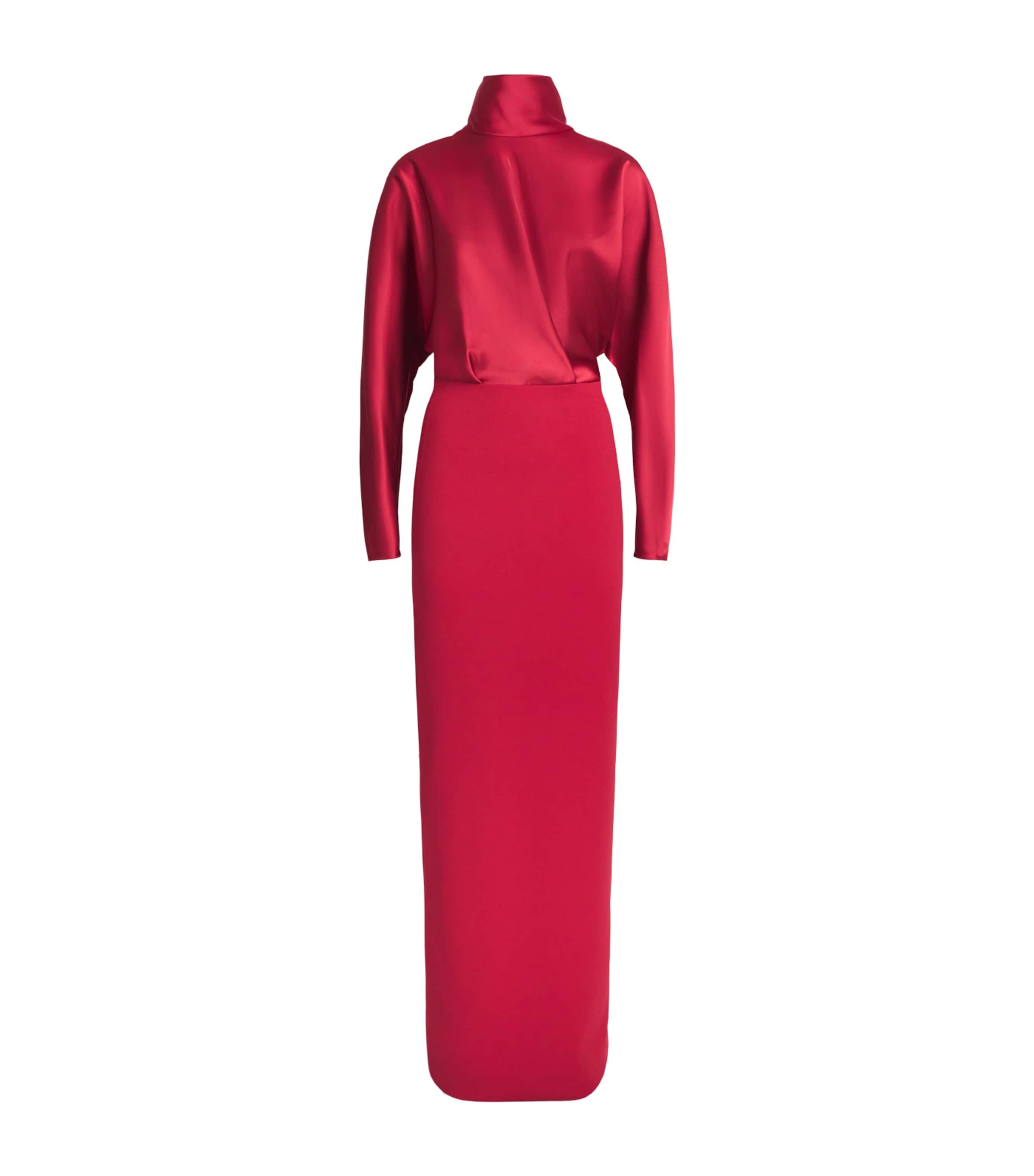 Solace London Womens Blouson Sedgewick Maxi Dress Ruby