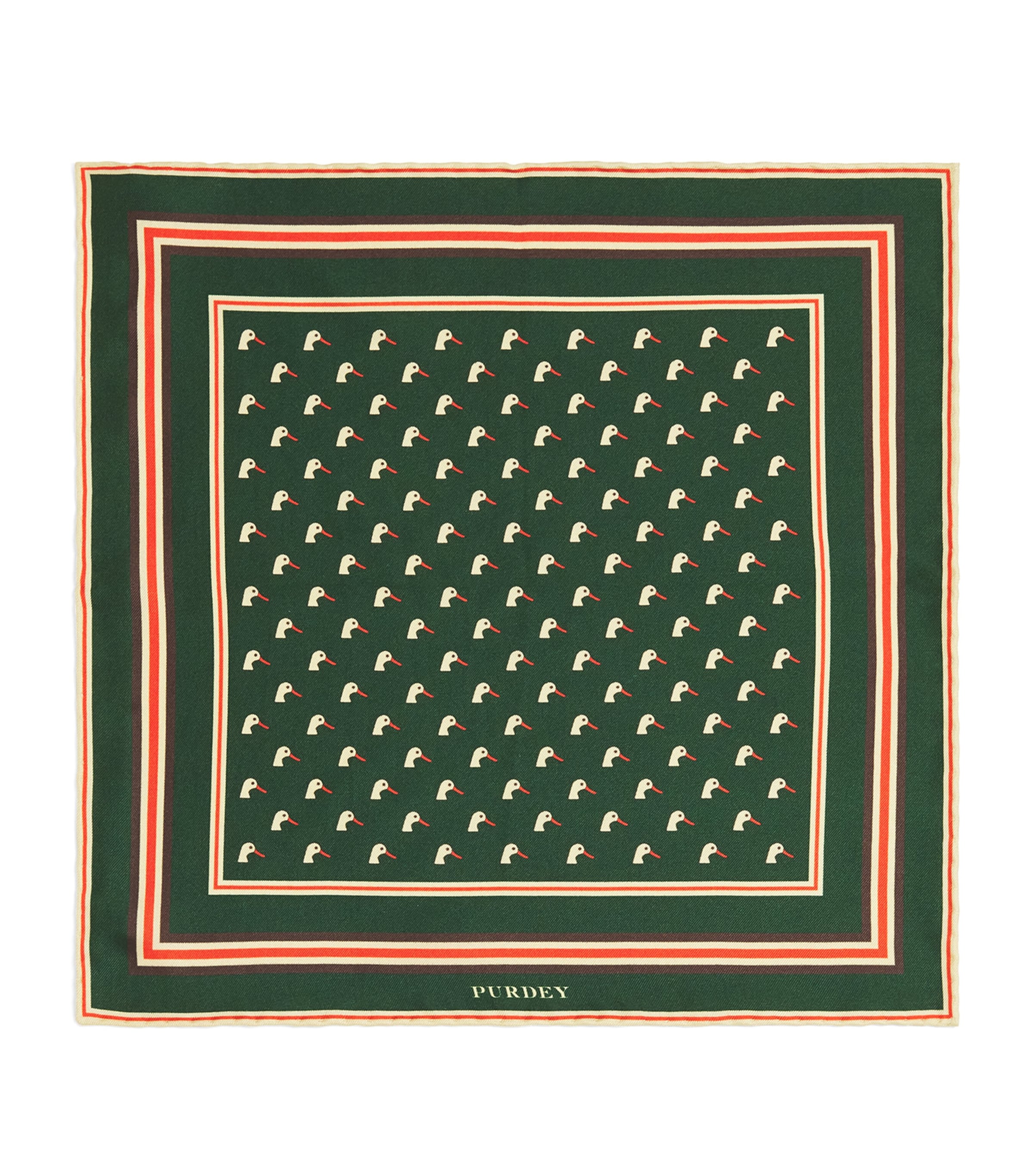 Purdey Silk Dapper Duck Pocket Square Eld