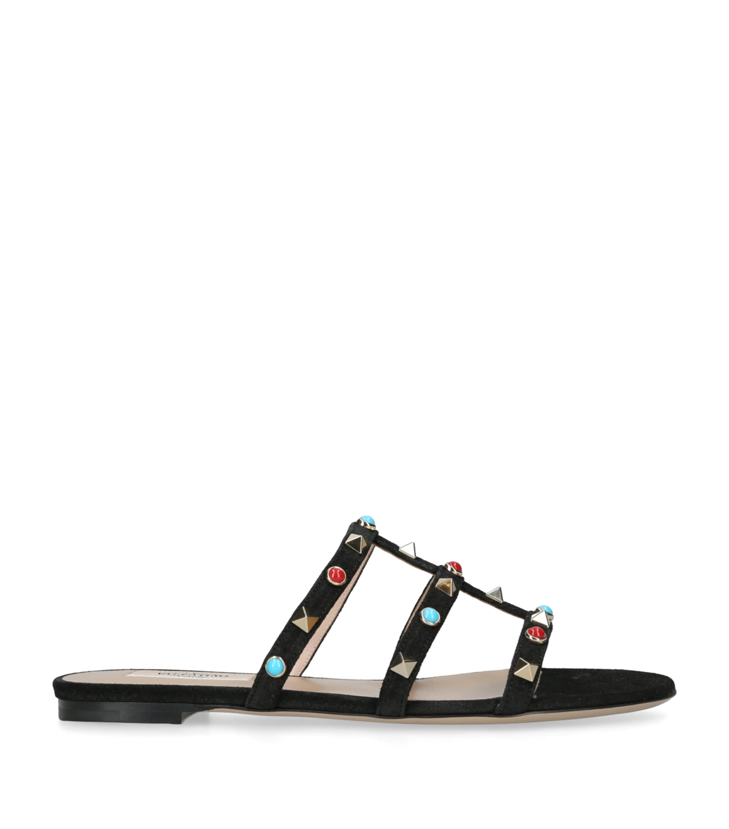 Suede Rockstud Sandals