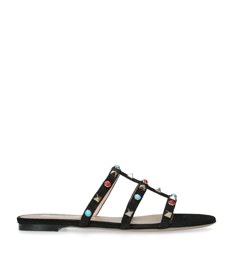 Suede Rockstud Sandals