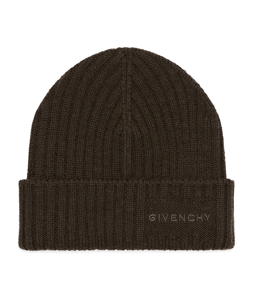 Wool Rib-Knit Beanie