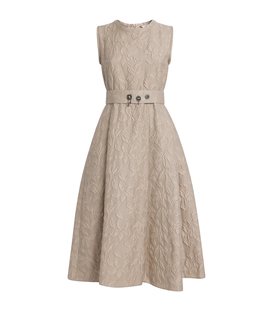 Cotton-Blend Floral Dress