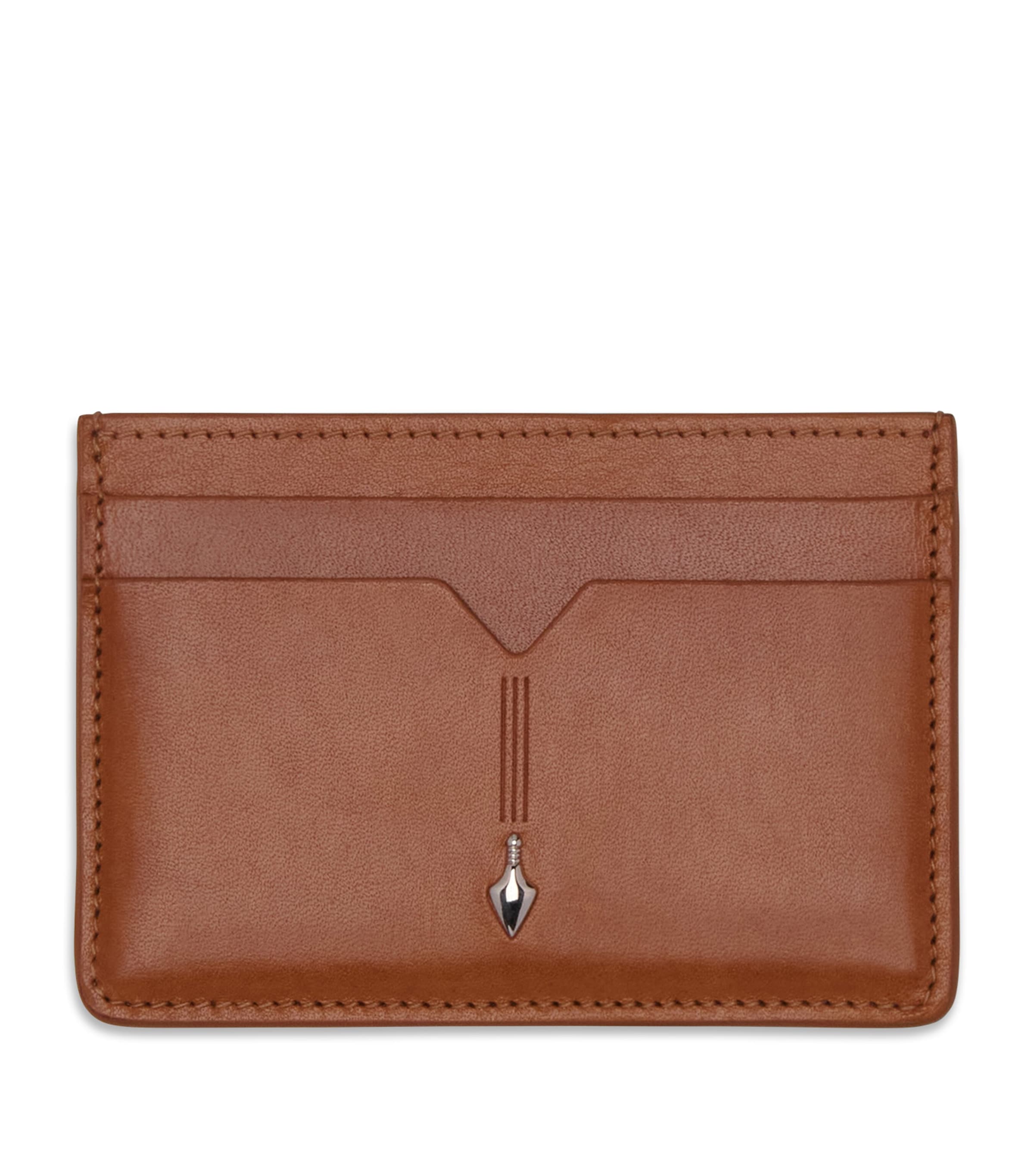 Jacques Marie Mage Leather Theodore Card Holder Tan