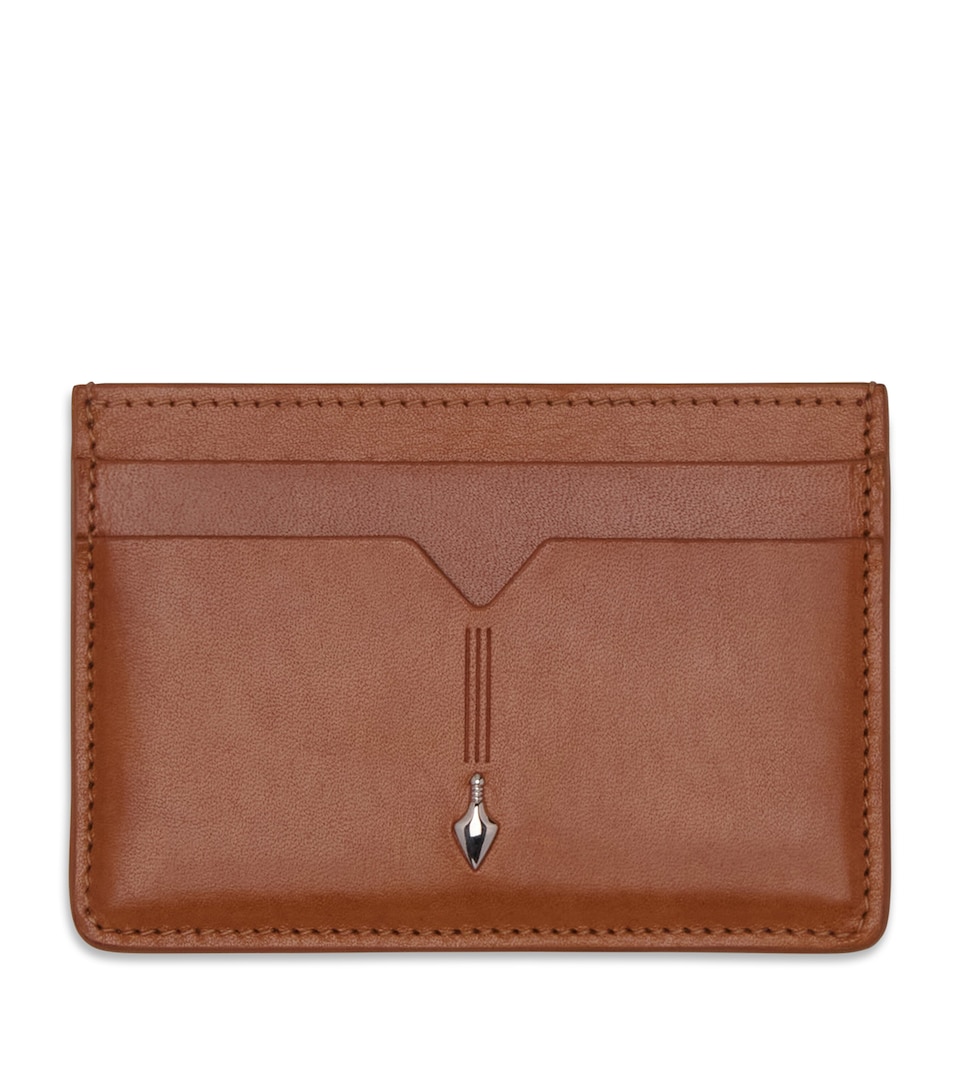 Jacques Marie Mage Leather Theodore Card Holder Tan