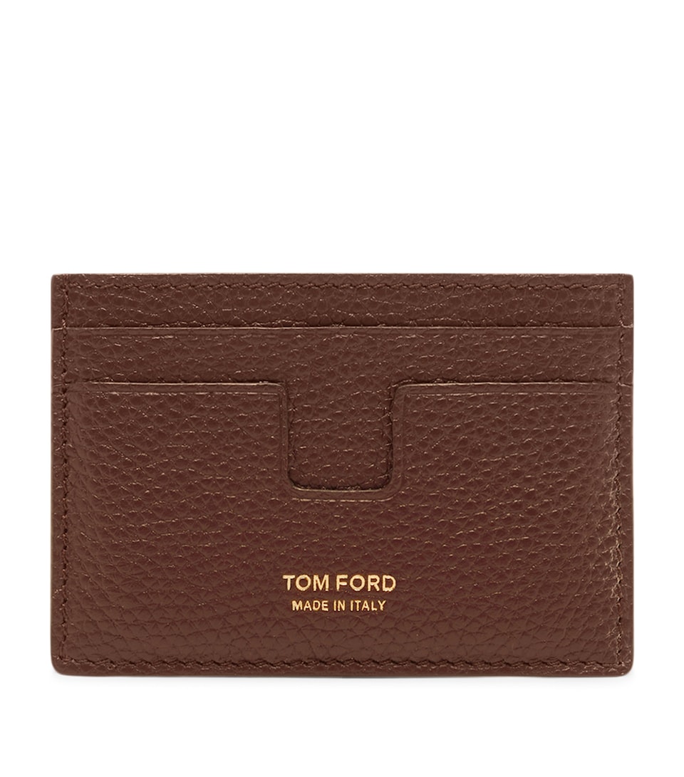 Leather T-Line Card Holder