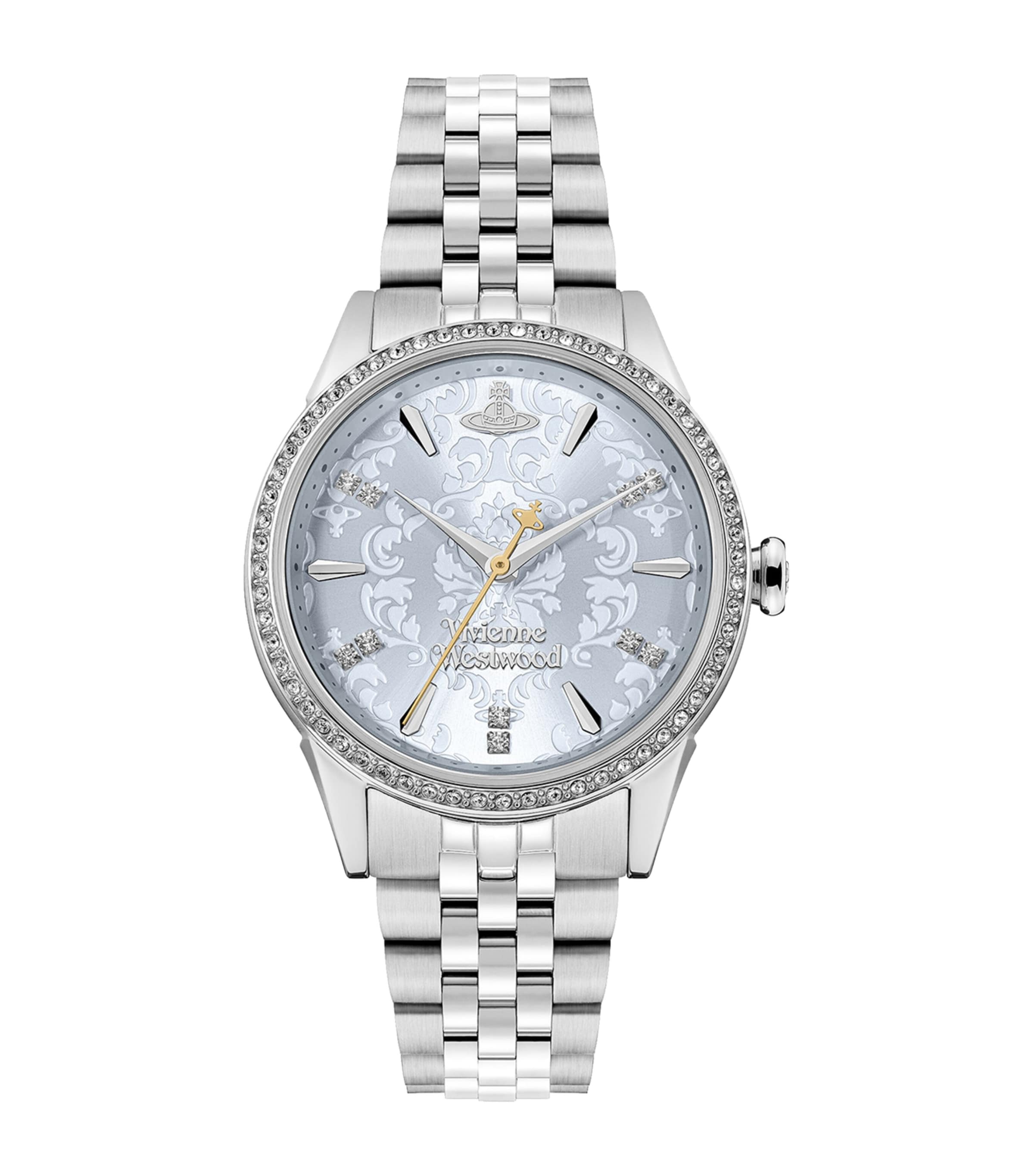 Vivienne Westwood Stainless Steel Little Wallace Watch 32mm Silver Blue