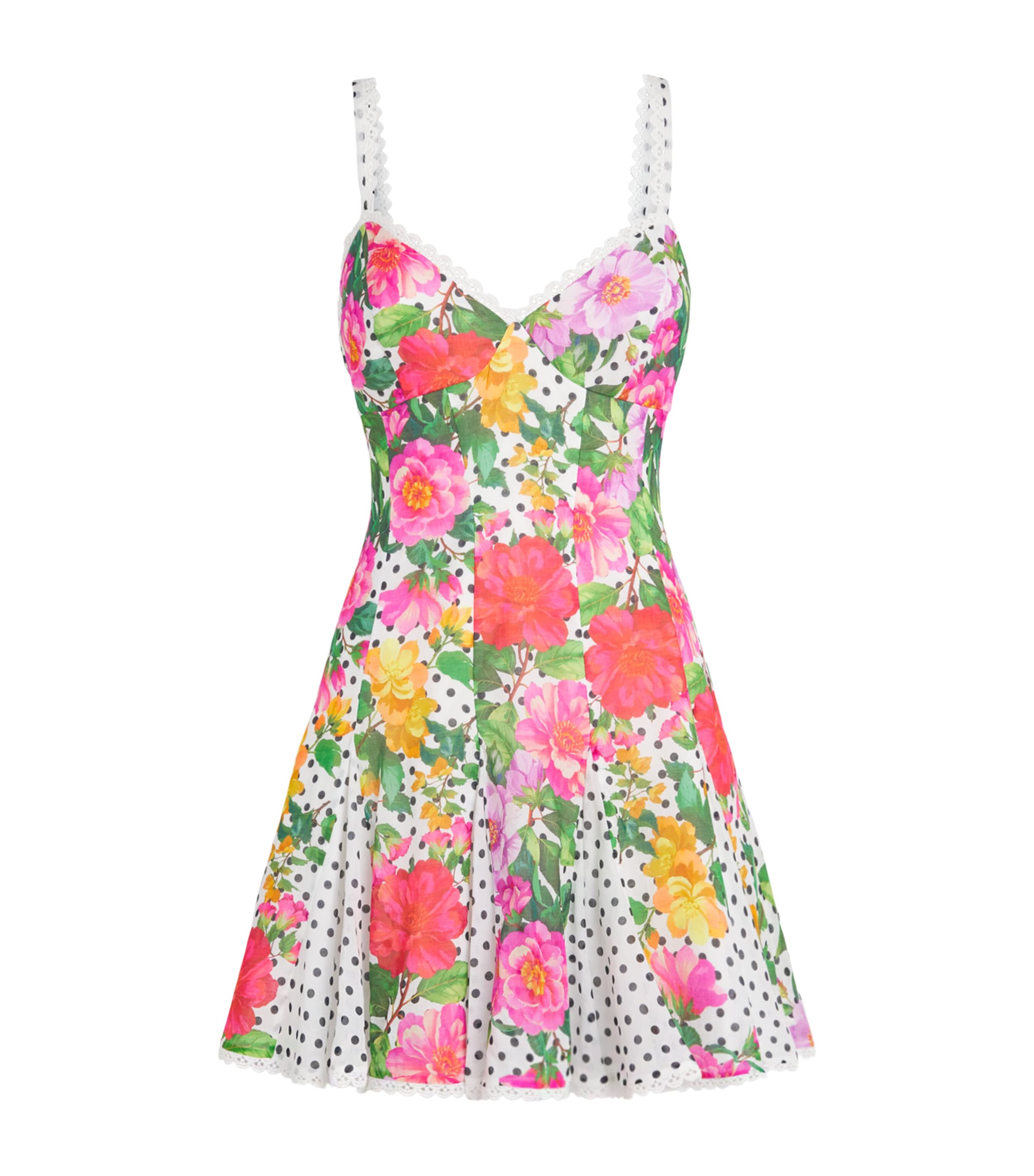 Charo Ruiz Ibiza Womens Rosela Mini Dress White Dots