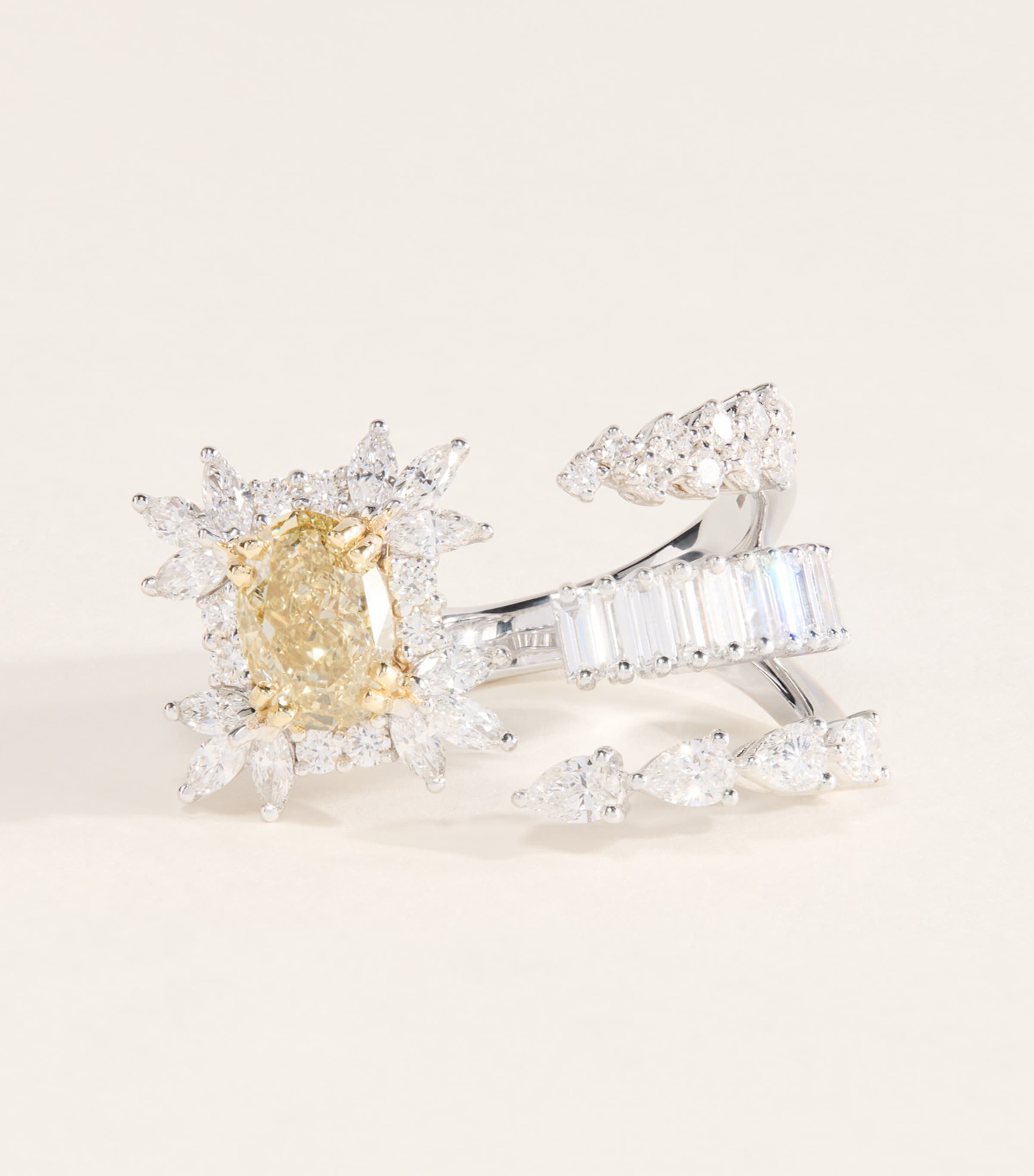 Yeprem White Gold and Diamond Reign Supreme Ring White Gold