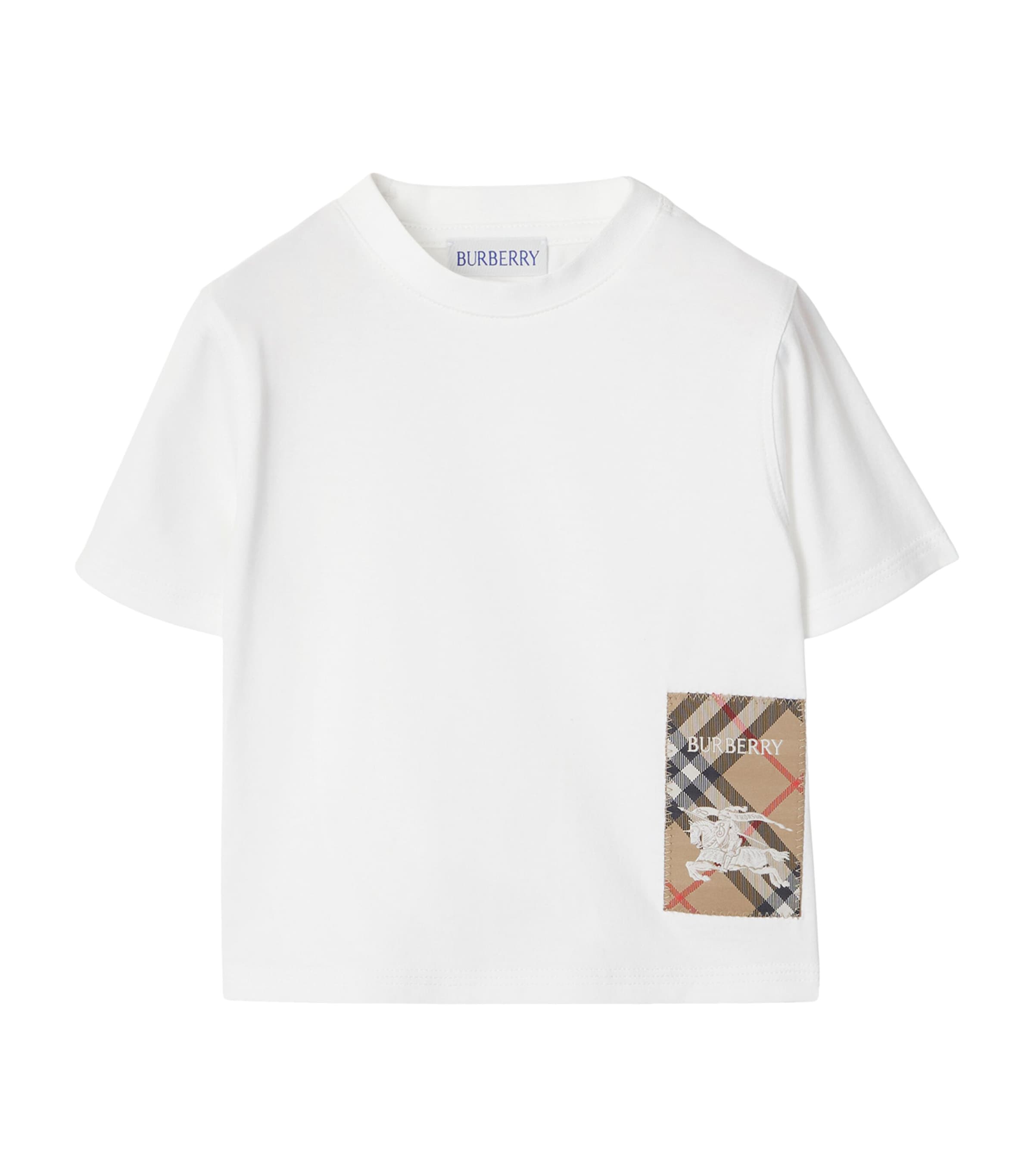 Cotton Check-Patch T-Shirt (6-24 Months)