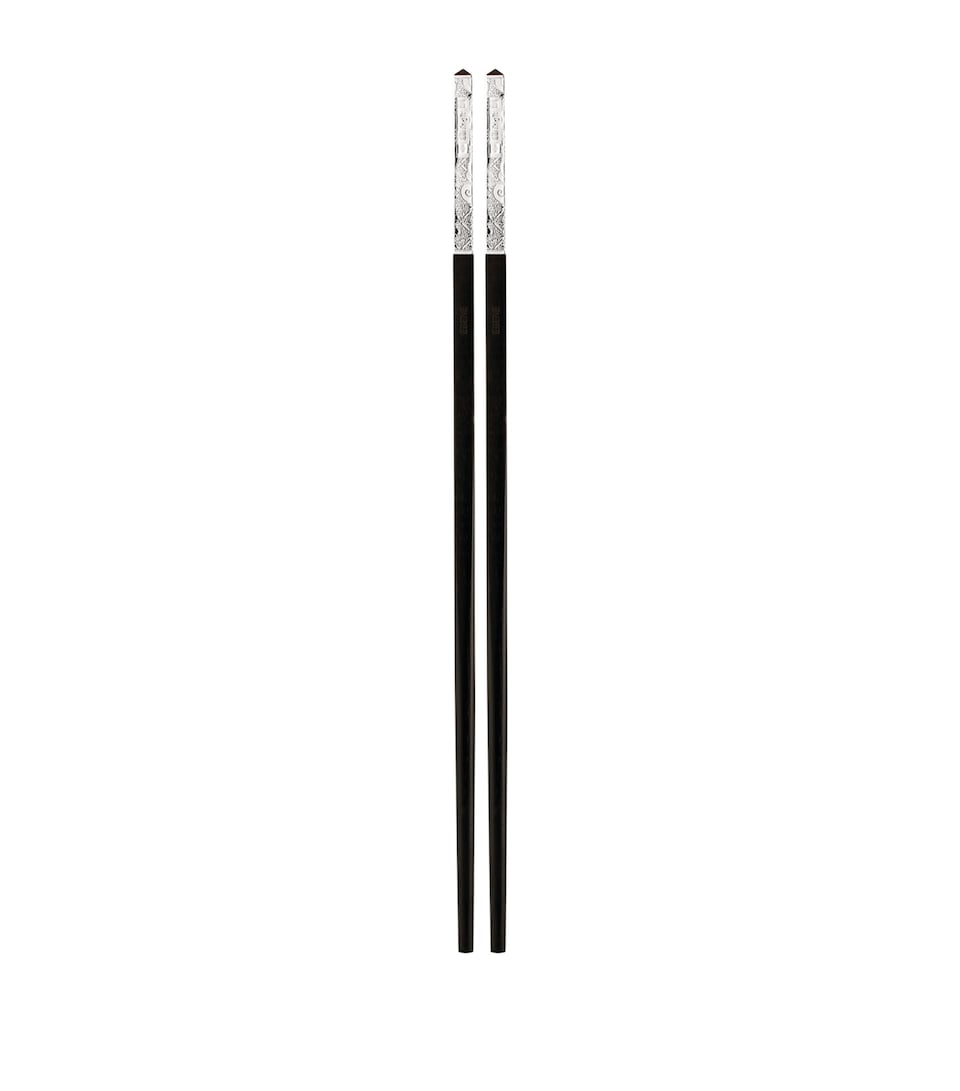 Silver-Plated Chinese Jardin d’Eden Chopsticks
