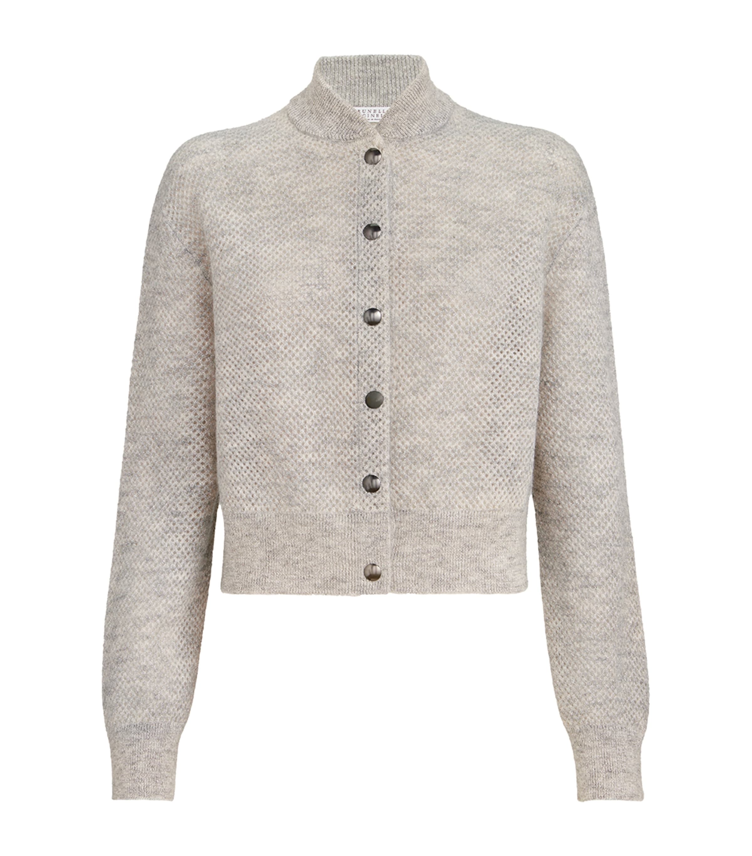 Brunello Cucinelli Womens Double-Knit Cardigan