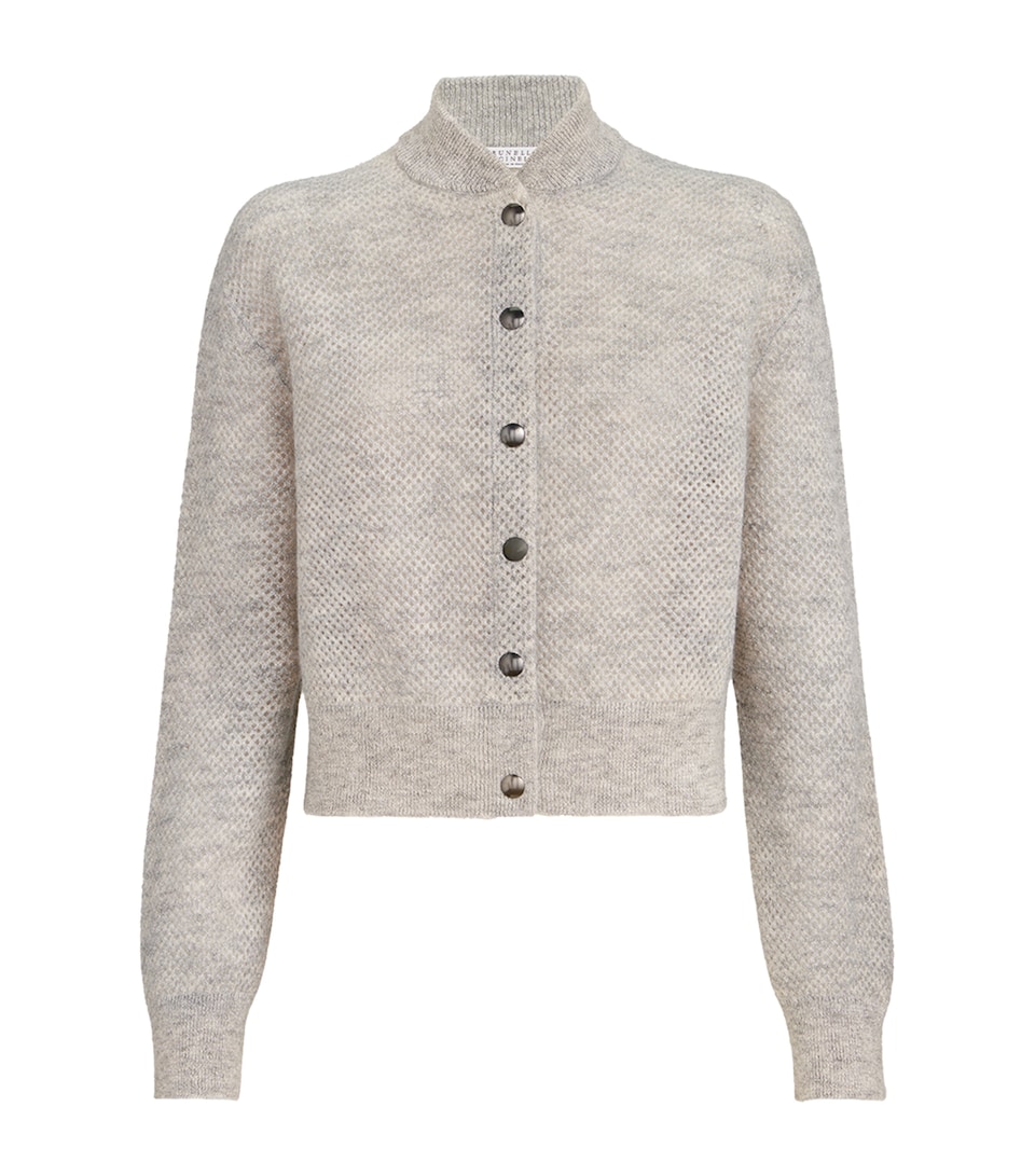 Brunello Cucinelli Womens Double-Knit Cardigan