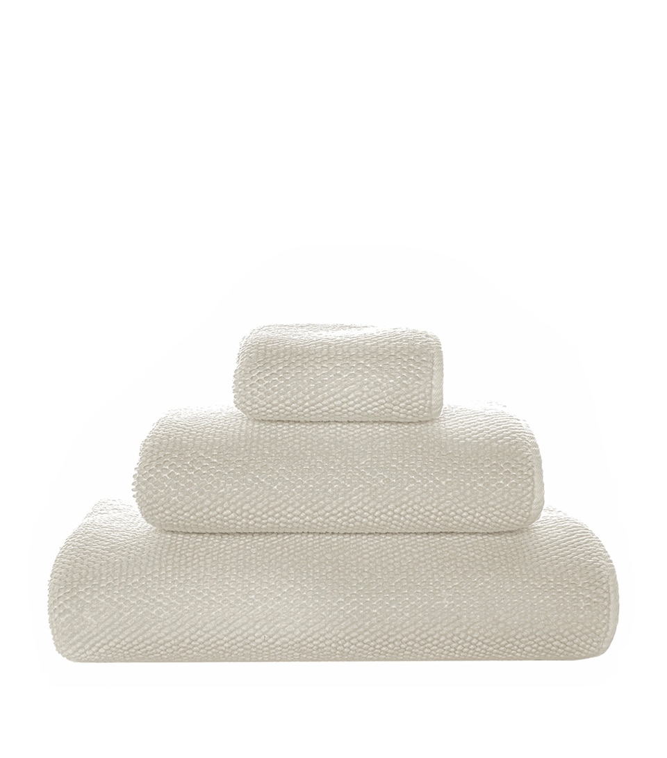 GRACCIOZA Cotton Pearls Bath Towel (70cm x 140cm) Fog