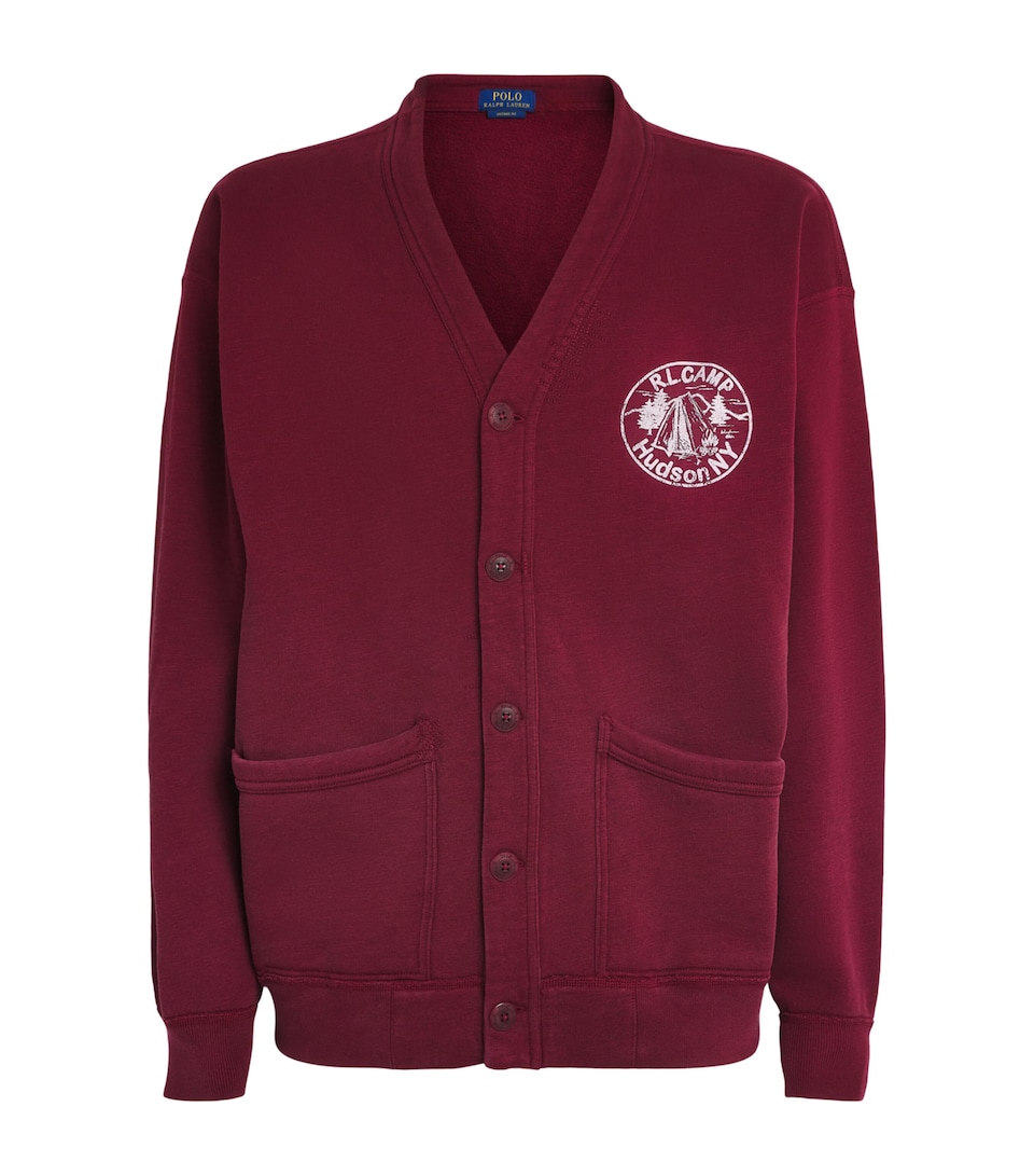 Cotton Jersey Varsity Cardigan