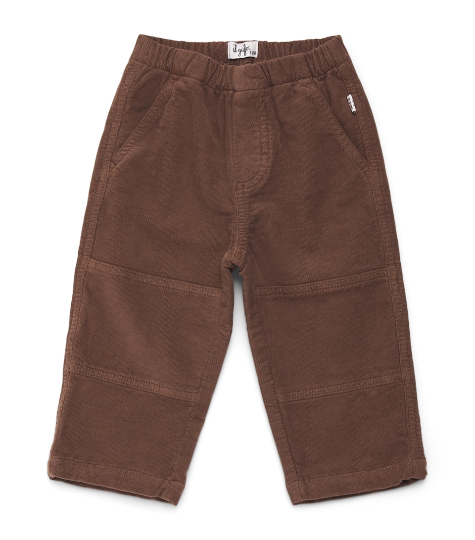 Il Gufo Stretch-Cotton Trousers (6-36 Months) Cioccolato