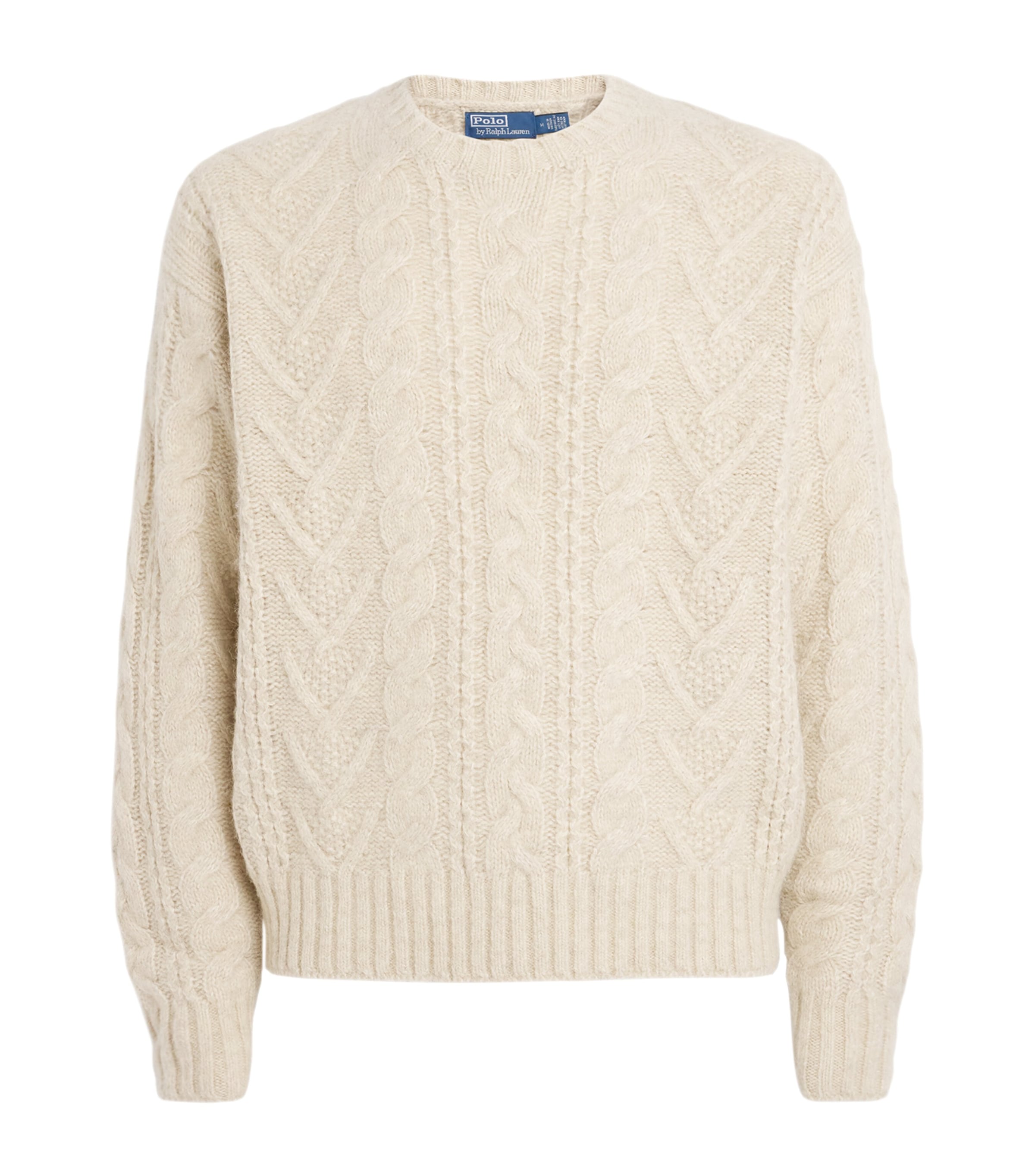 Wool-Blend Cable-Knit Sweater