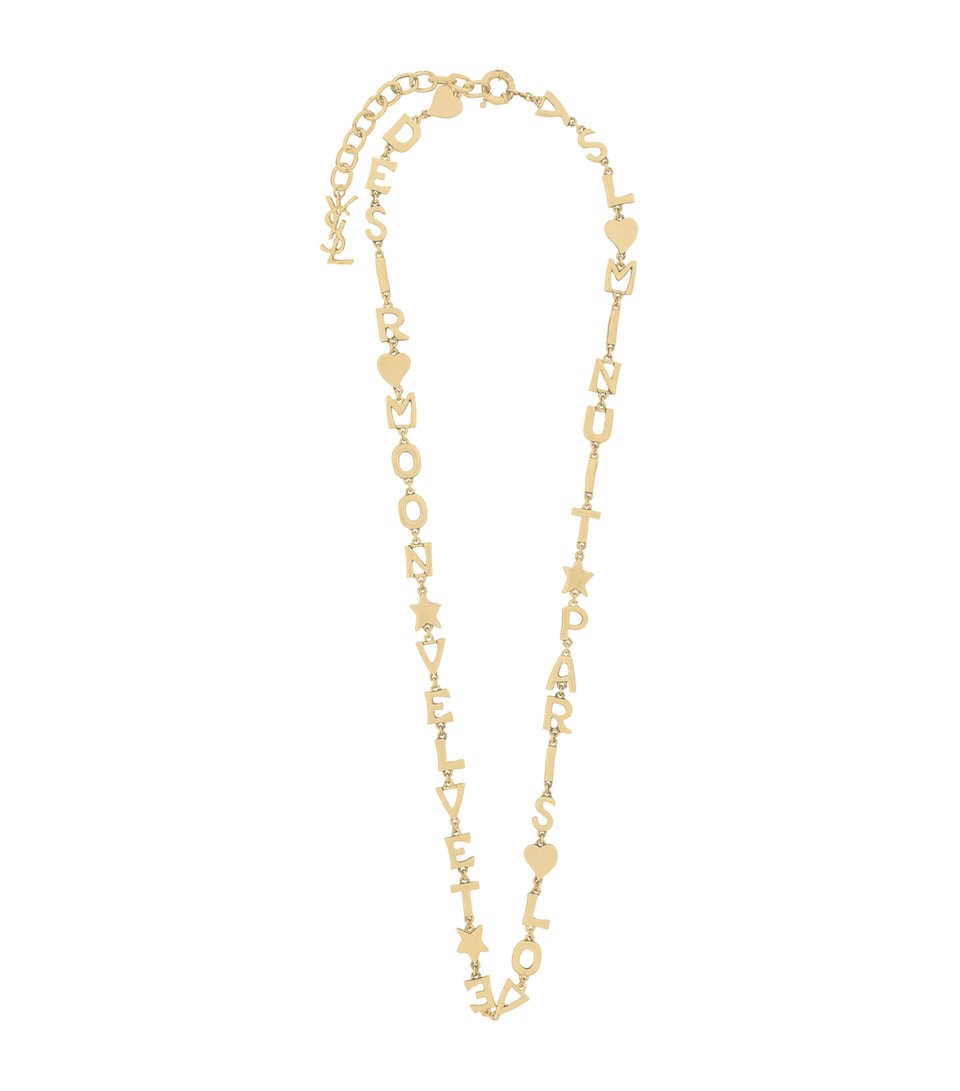 Saint Laurent Love Letters Necklace