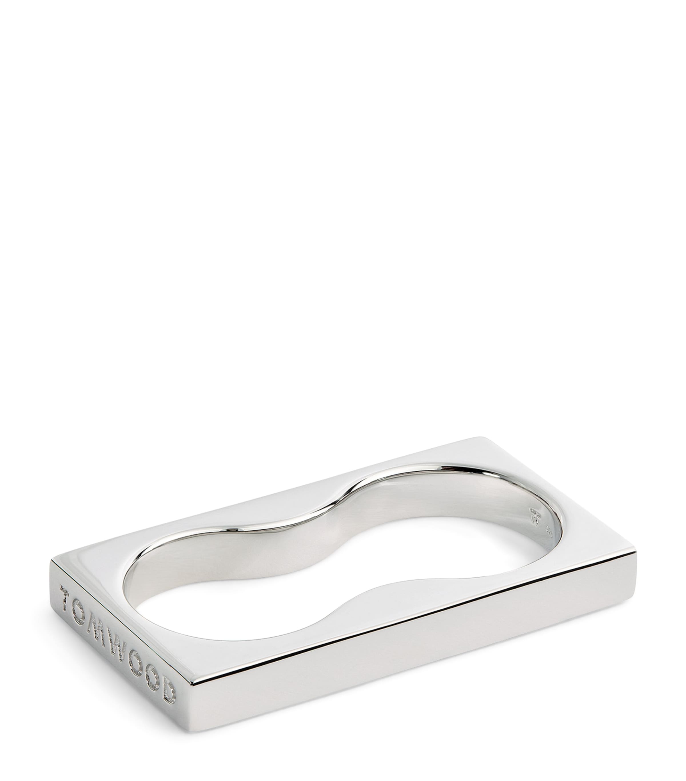 Sterling Silver Double Square Ring