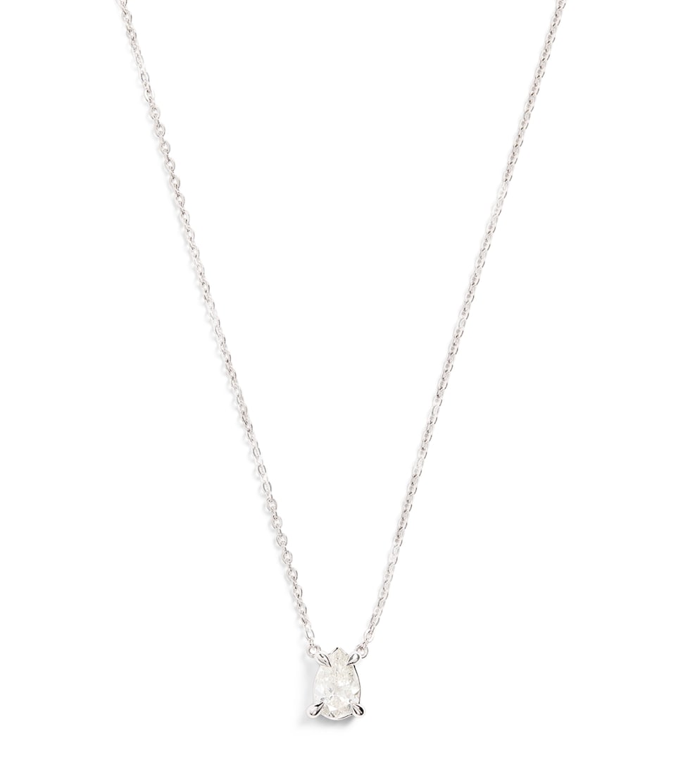 White Gold and Diamond Pendant Necklace (0.75ct)