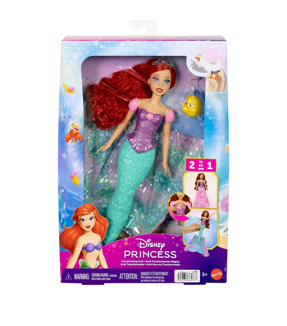 Disney Princess Ariel Transforming Doll